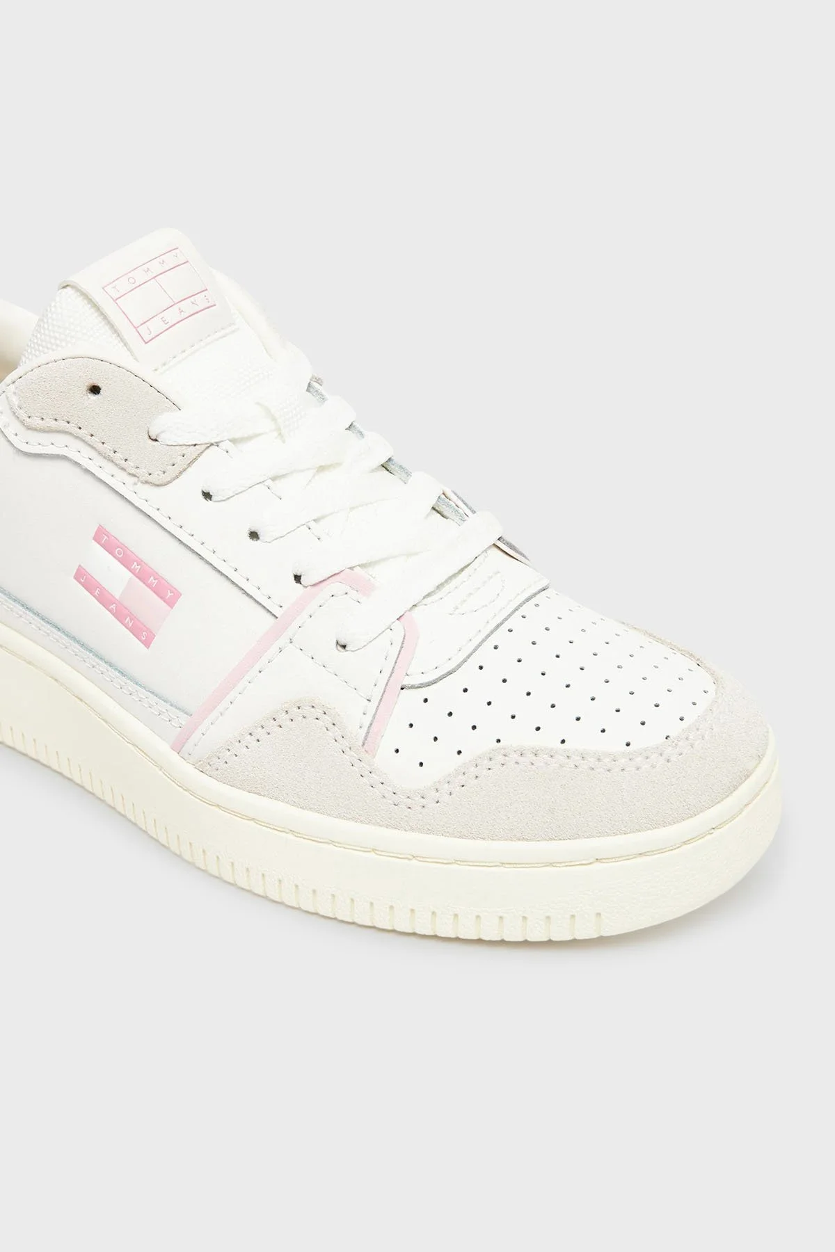 Tommy Jeans Bağcıklı Sneaker Kadın Ayakkabı EN0EN02818 02S BEYAZ - 4