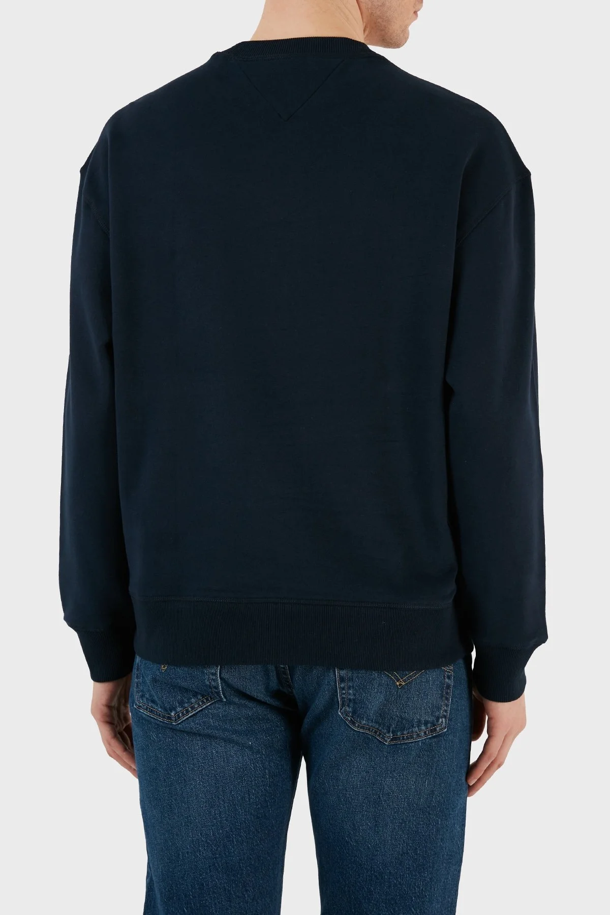 Tommy Jeans Bisiklet Yaka Regular Fit Erkek Sweat DM0DM18411 C1G LACİVERT - 2