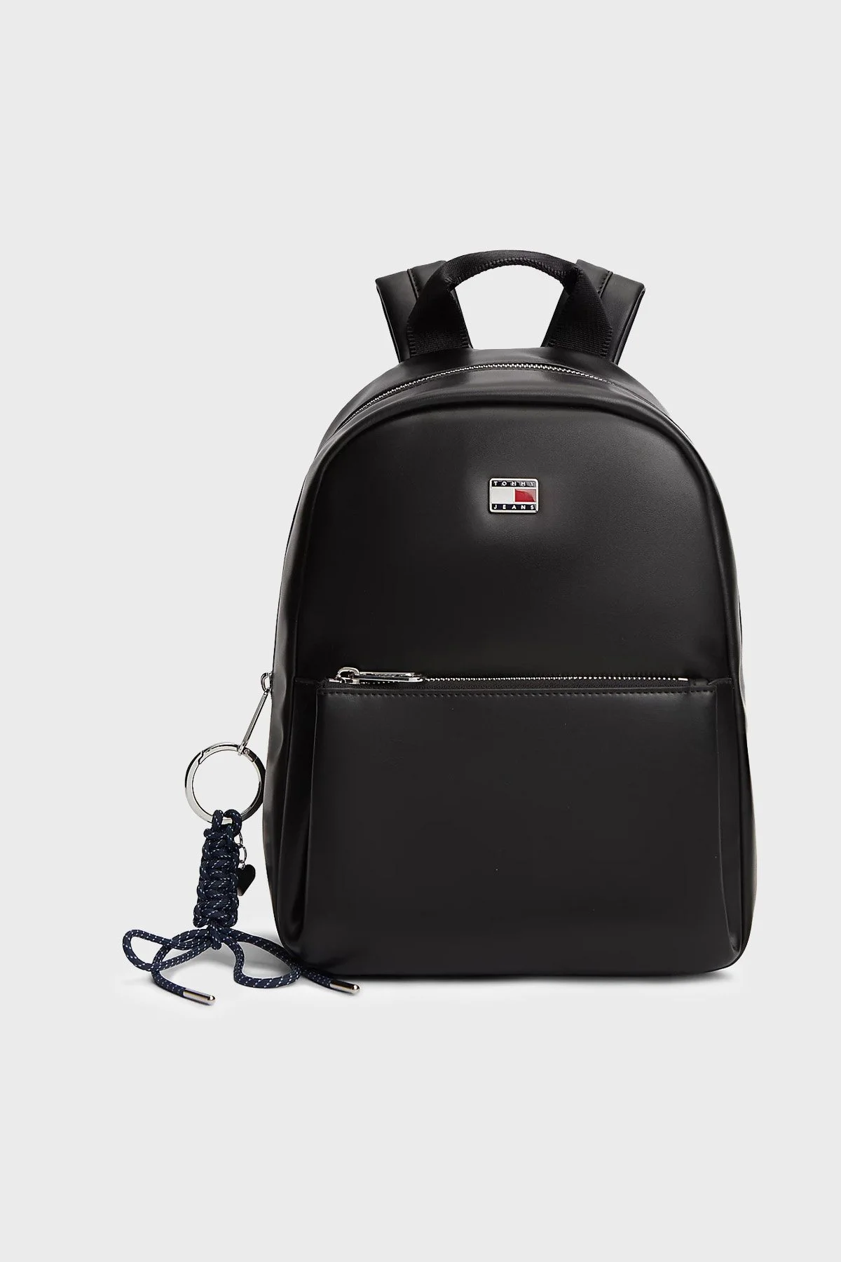 Tommy Jeans Charmlı Ayarlanabilir Omuz Askılı Kadın Sırt Çantası AW0AW18579 BDS SİYAH - 1