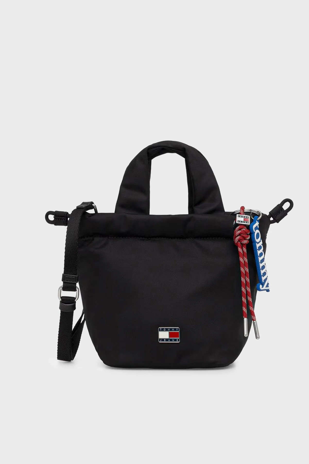 Tommy Jeans Charmlı Çıkarılabilir Askılı Kadın Çanta AW0AW18781 BDS Siyah - 1