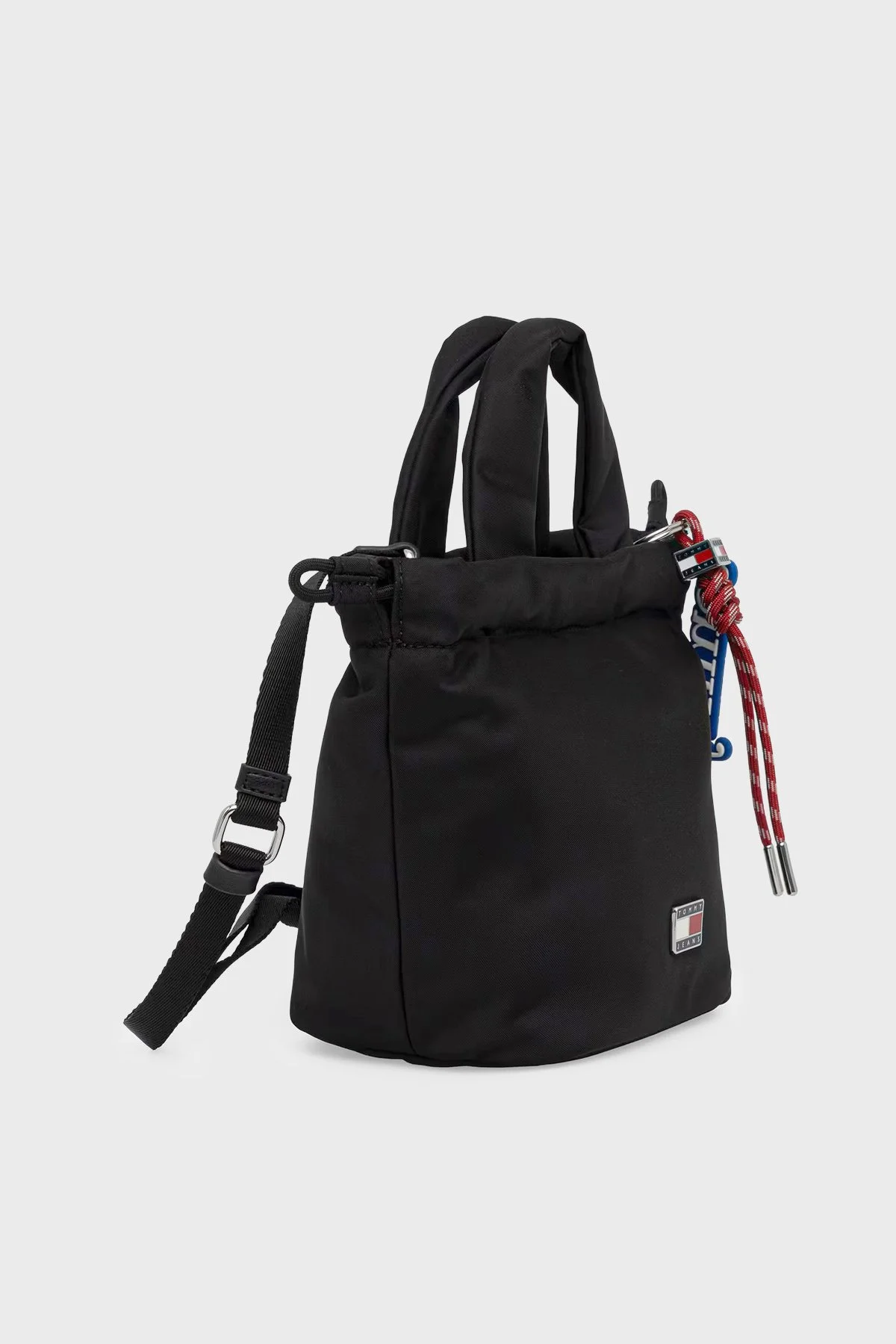 Tommy Jeans Charmlı Çıkarılabilir Askılı Kadın Çanta AW0AW18781 BDS Siyah - 3