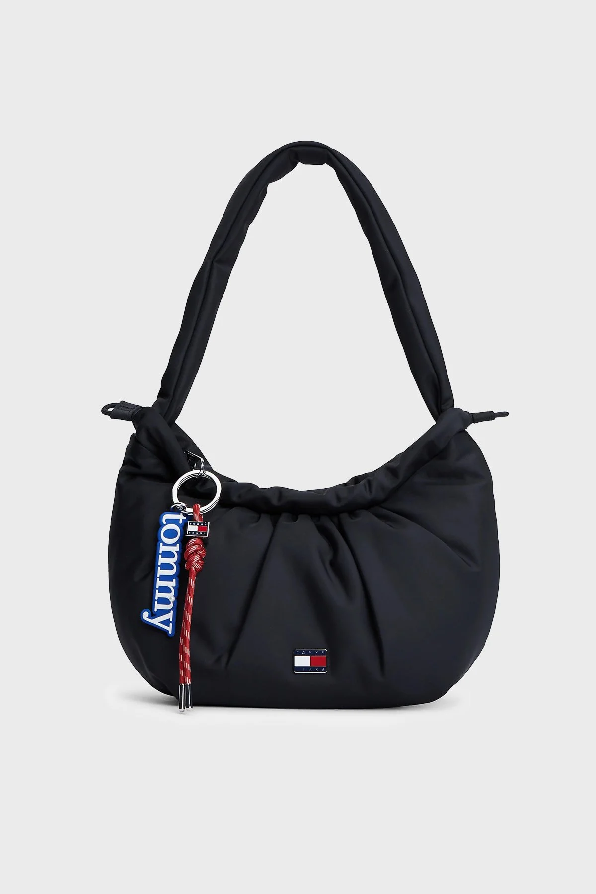 Tommy Jeans Charmlı Omuz Askılı Kadın Çanta AW0AW18780 BDS Siyah - 1