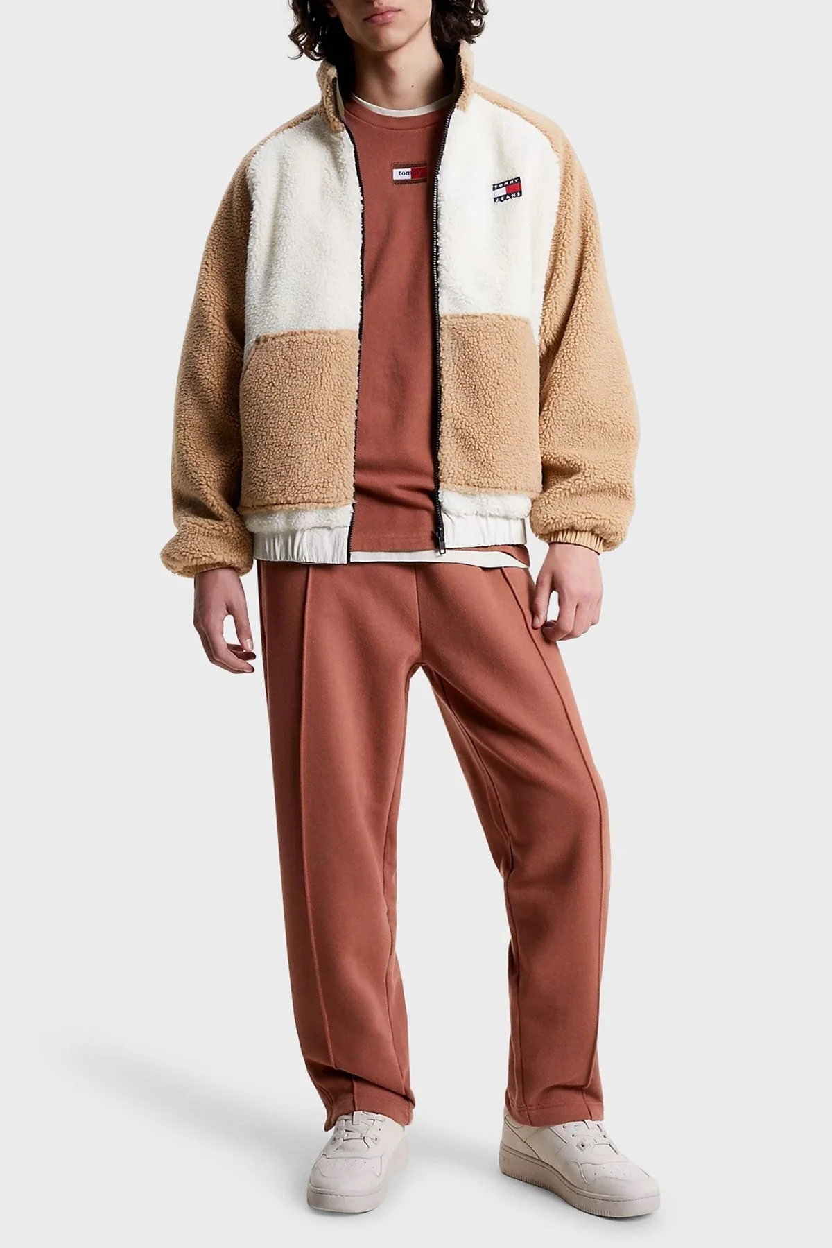 Tommy Jeans Çift Taraflı Relaxed Fit Dik Yaka Erkek Mont DM0DM17232 AB0 BEJ - 3