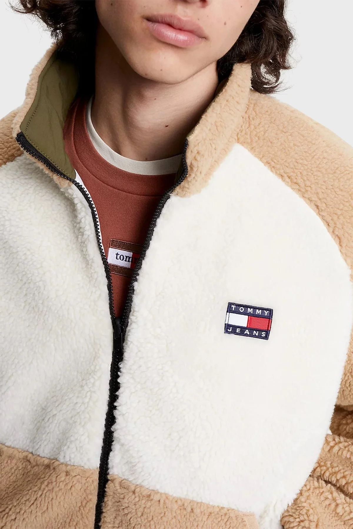 Tommy Jeans Çift Taraflı Relaxed Fit Dik Yaka Erkek Mont DM0DM17232 AB0 BEJ - 5