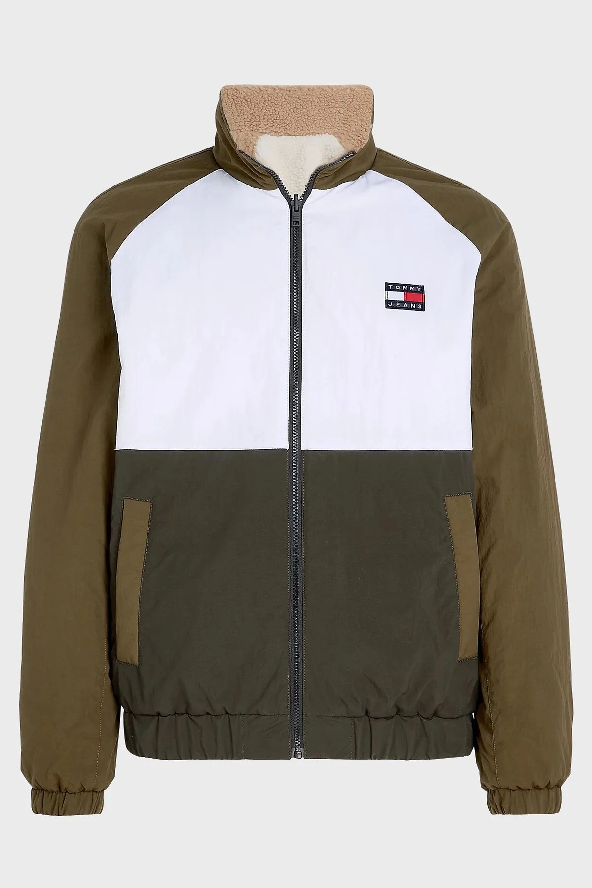 Tommy Jeans Çift Taraflı Relaxed Fit Dik Yaka Erkek Mont DM0DM17232 AB0 BEJ - 7