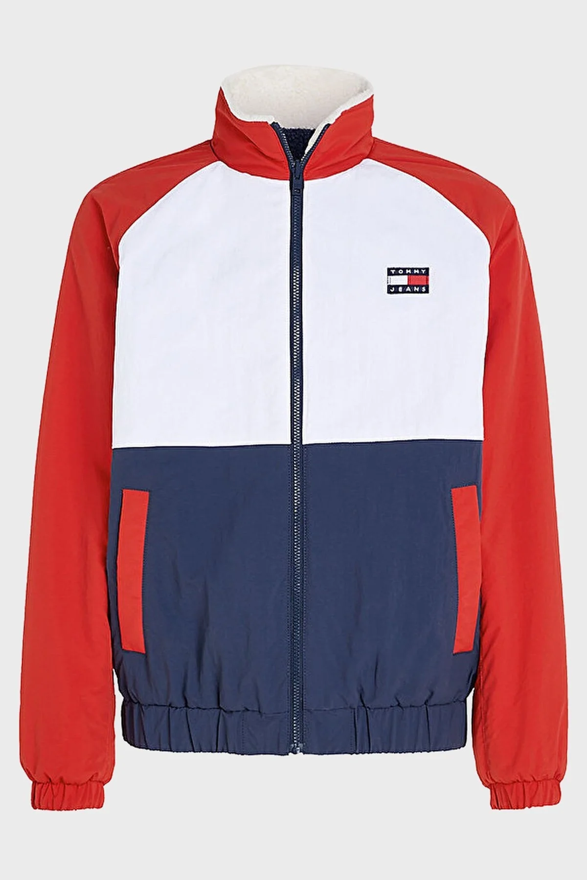 Tommy Jeans Çift Taraflı Relaxed Fit Dik Yaka Erkek Mont DM0DM17232 C87 LACİVERT-BEYAZ - 7