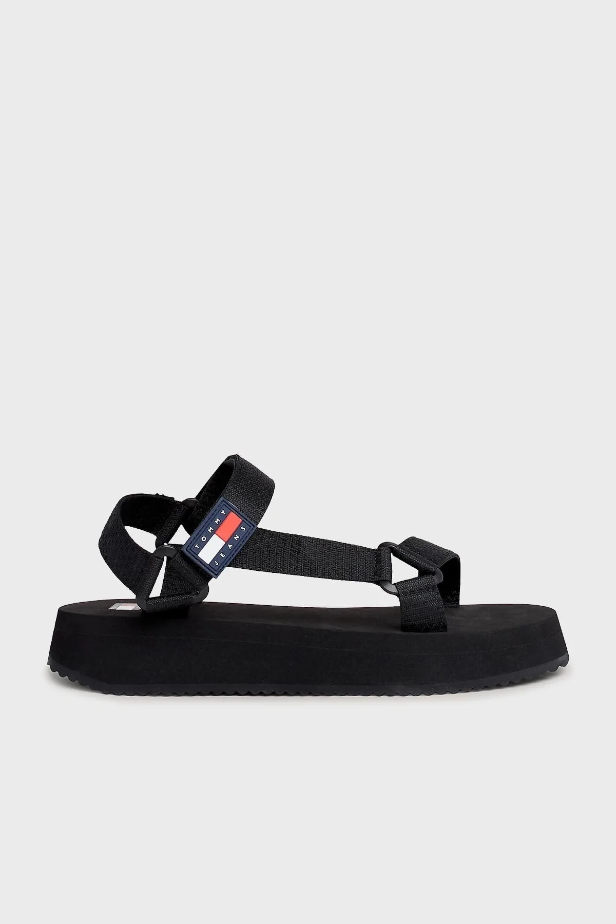 Tommy Jeans Cırtlı Platform Bayan Sandalet EN0EN02466 BDS SİYAH - 1