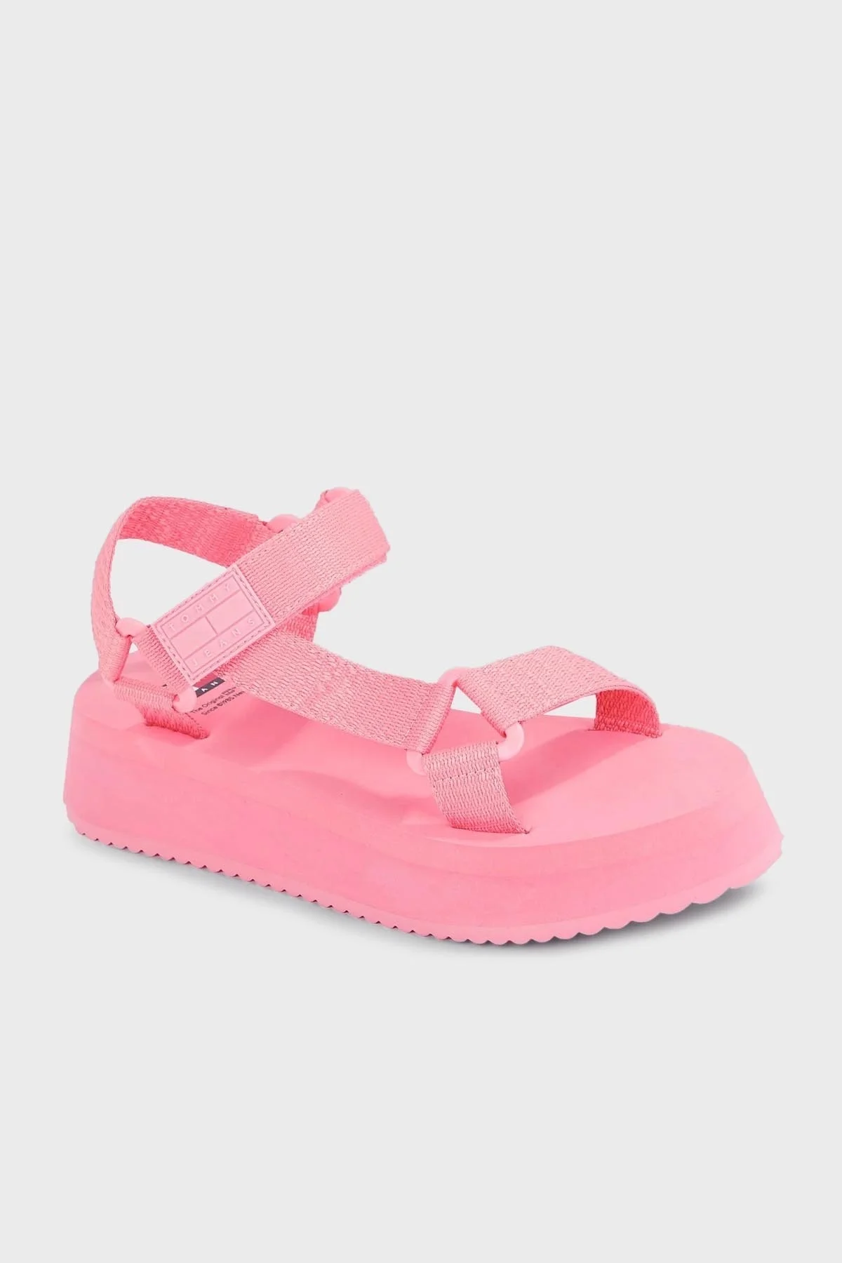 Tommy Jeans Cırtlı Platform Bayan Sandalet EN0EN02466 TIC PEMBE - 3
