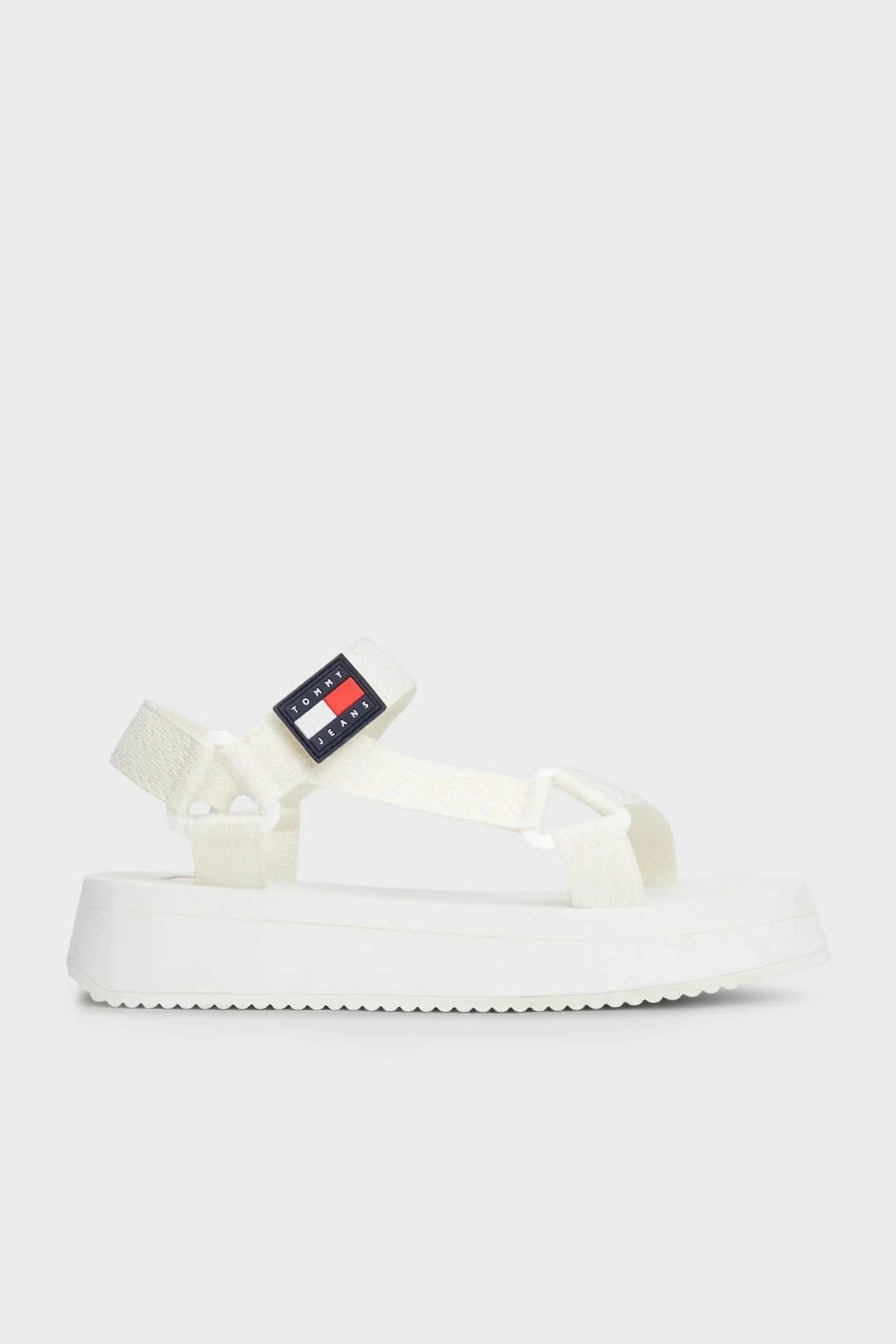Tommy Jeans Cırtlı Platform Bayan Sandalet EN0EN02466 YBL BEYAZ - 1