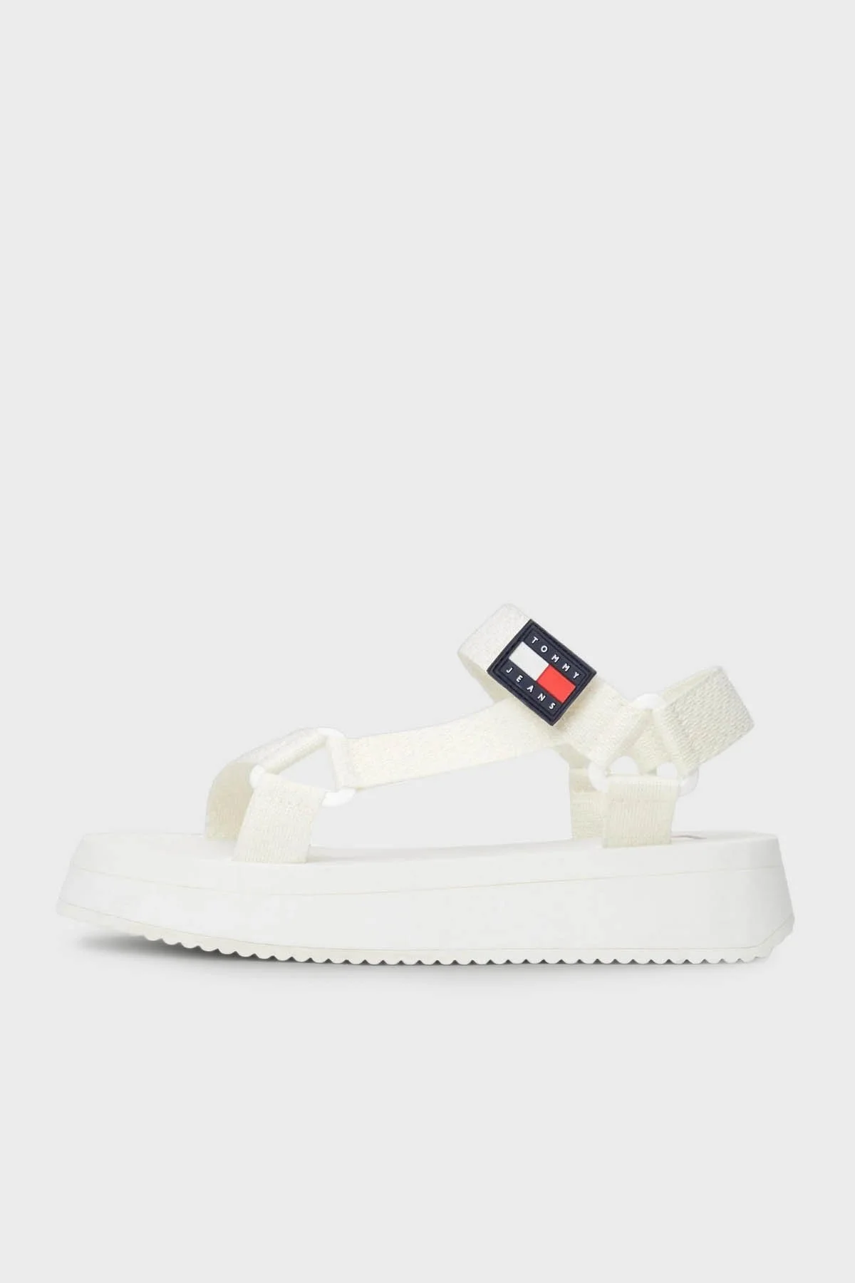 Tommy Jeans Cırtlı Platform Bayan Sandalet EN0EN02466 YBL BEYAZ - 6