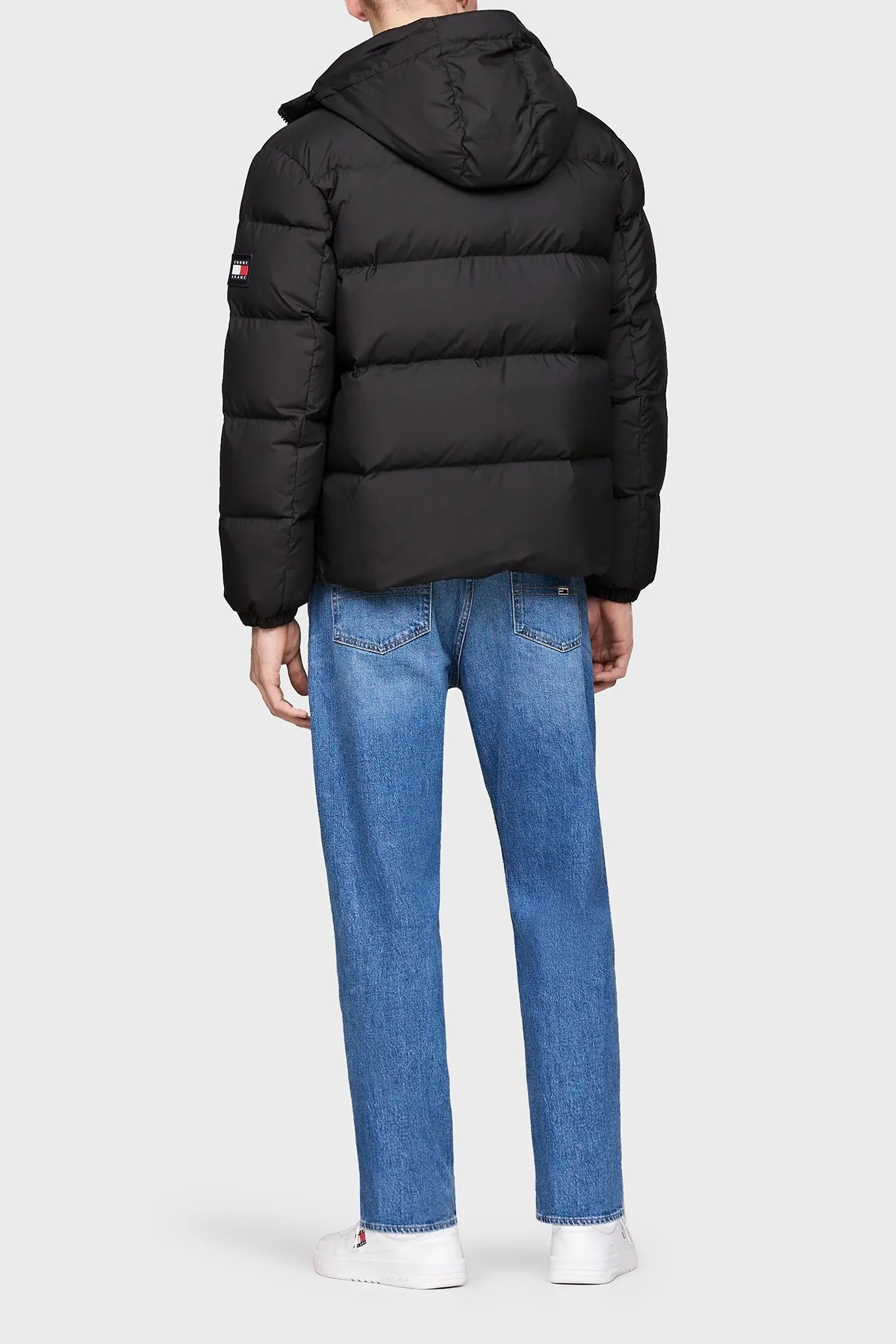 Tommy Jeans Comfort Fit Çıkarılabilir Kapüşonlu Fermuarlı Erkek Mont DM0DM19786 BDS SİYAH - 3