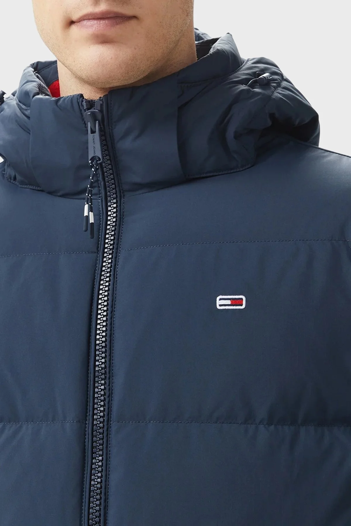 Tommy Jeans Comfort Fit Çıkarılabilir Kapüşonlu Fermuarlı Erkek Mont DM0DM19786 C1G LACİVERT - 9