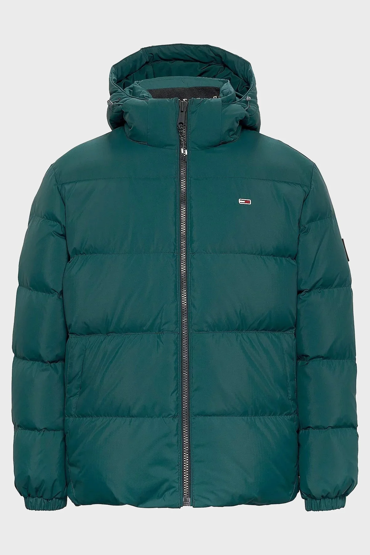 Tommy Jeans Comfort Fit Çıkarılabilir Kapüşonlu Şişme Erkek Mont DM0DM19786 CWG KOYU YEŞİL - 6