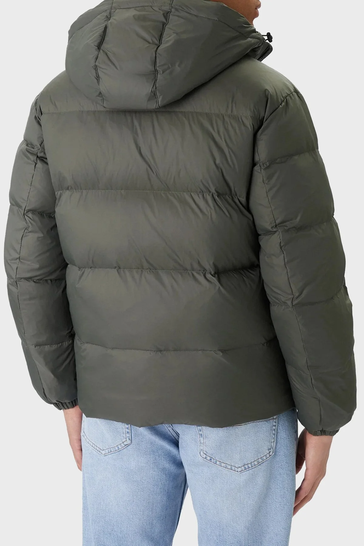 Tommy Jeans Comfort Fit Çıkarılabilir Kapüşonlu Şişme Erkek Mont DM0DM19786 MRH KOYU YEŞİL - 3