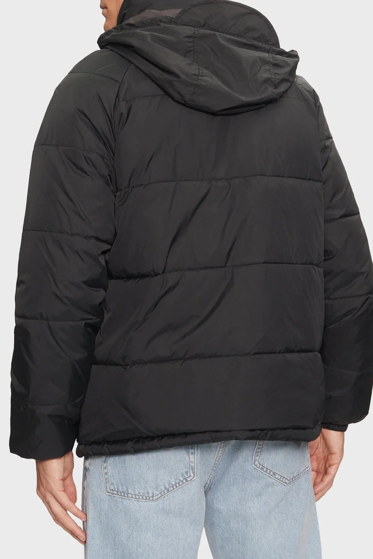 Tommy Jeans Comfort Fit Çıkarılailir Kapüşonlu Fermuarlı Erkek Mont DM0DM20003 BDS SİYAH - 3