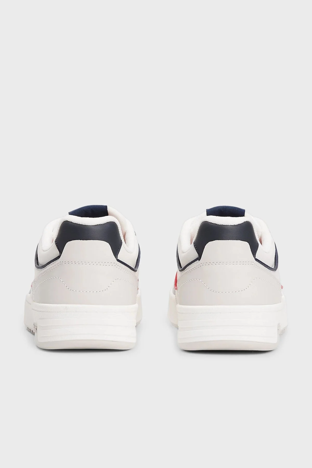 Tommy Jeans Deri Karışımlı Logolu Sneaker Erkek Ayakkabı EM0EM01585 0G1 BEYAZ - 5