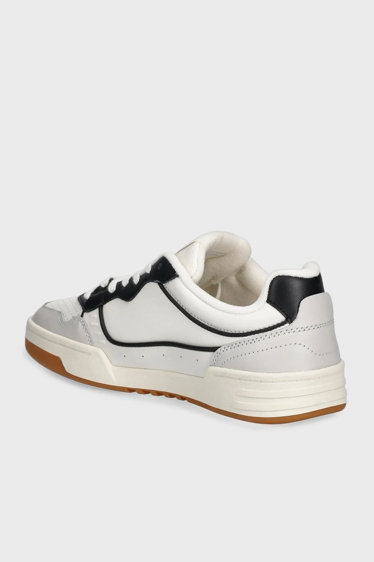 Tommy Jeans Deri Karışımlı Logolu Sneaker Erkek Ayakkabı EM0EM01585 YBI BEYAZ - 3