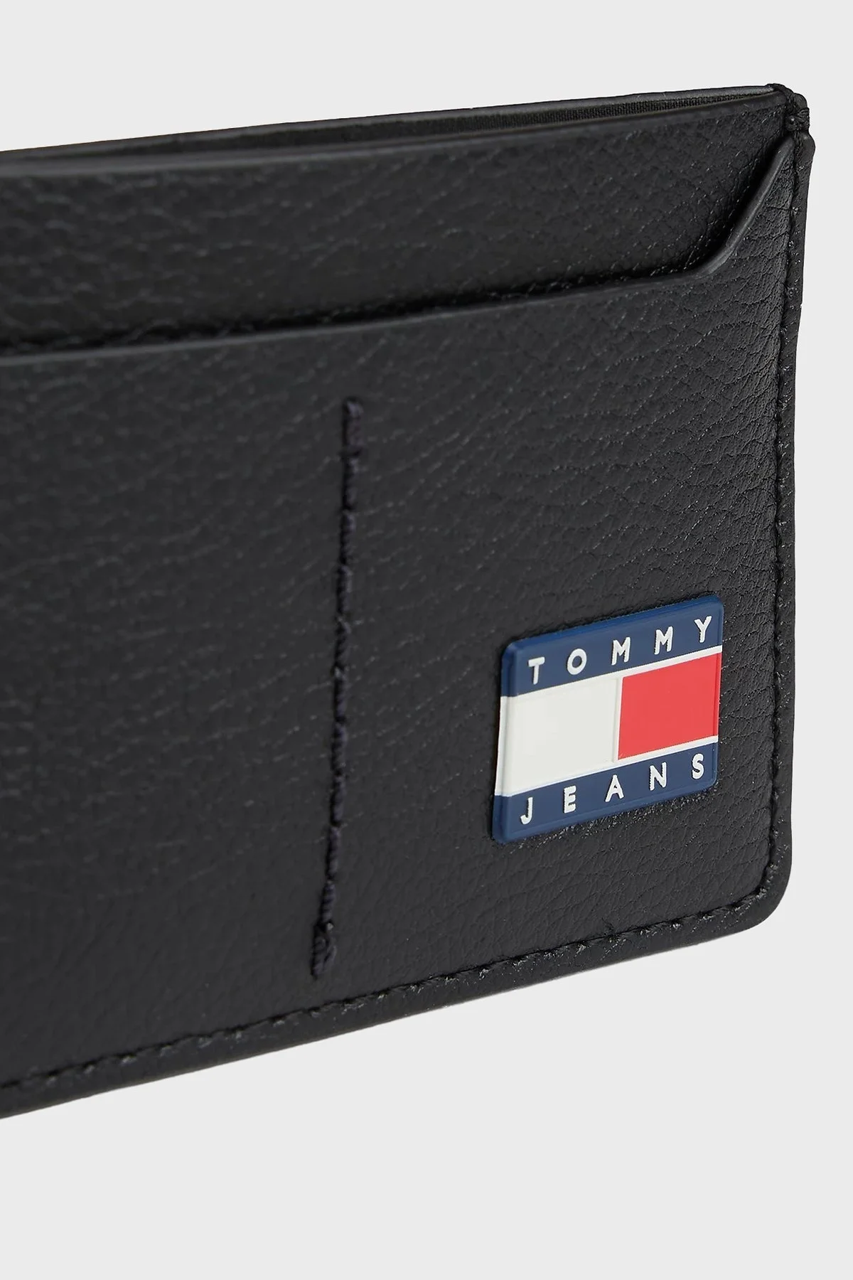 Tommy Jeans Deri Logolu Erkek Kartlık AM0AM13700 BDS SİYAH - 3