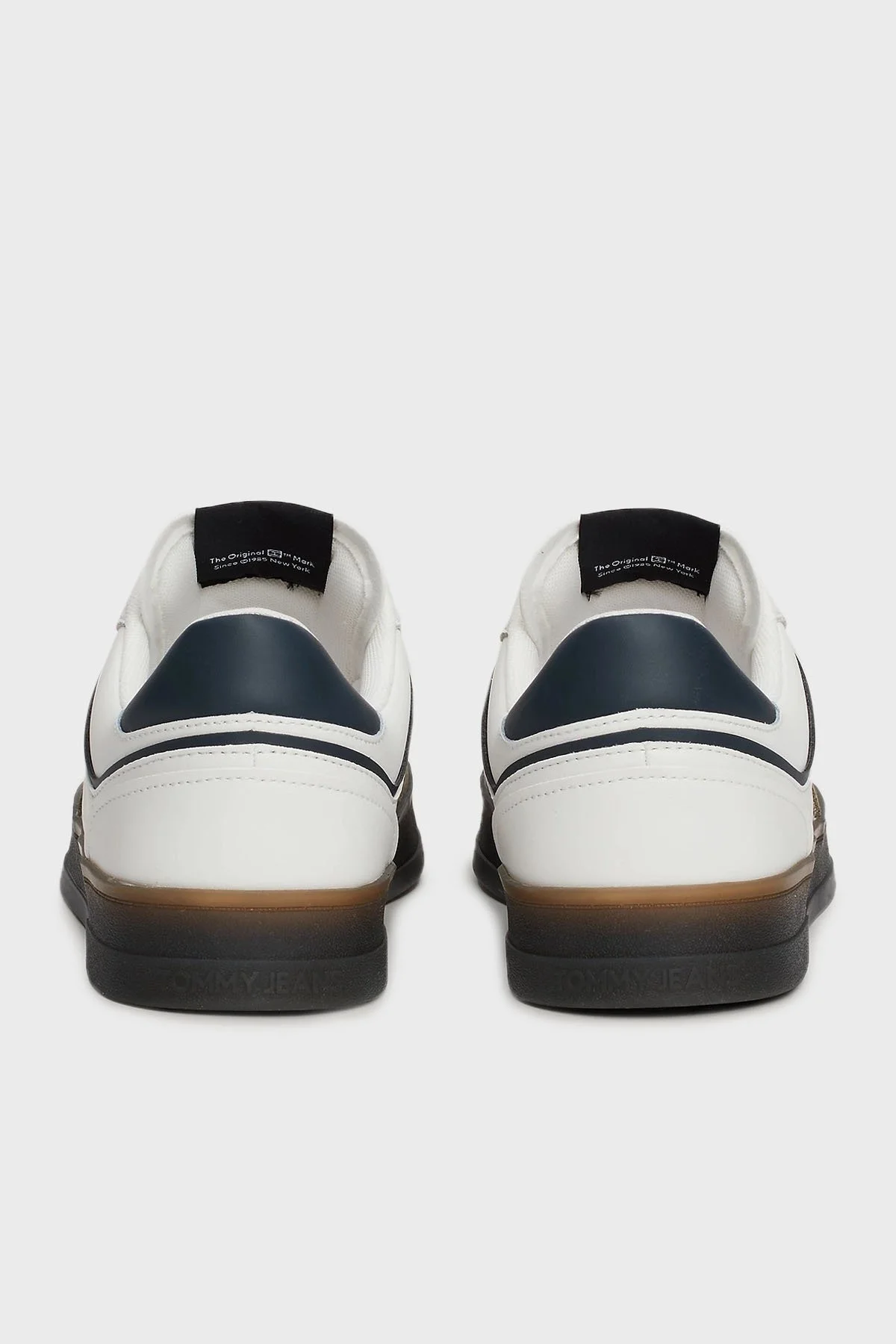 Tommy Jeans Deri Logolu Sneaker Erkek Ayakkabı EM0EM01462 YBL BEYAZ - 12