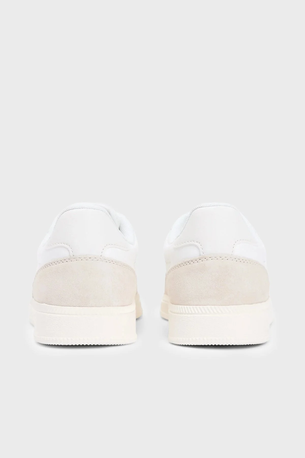 Tommy Jeans Deri Logolu Sneaker Kadın Ayakkabı EN0EN02988 01V BEYAZ - 5