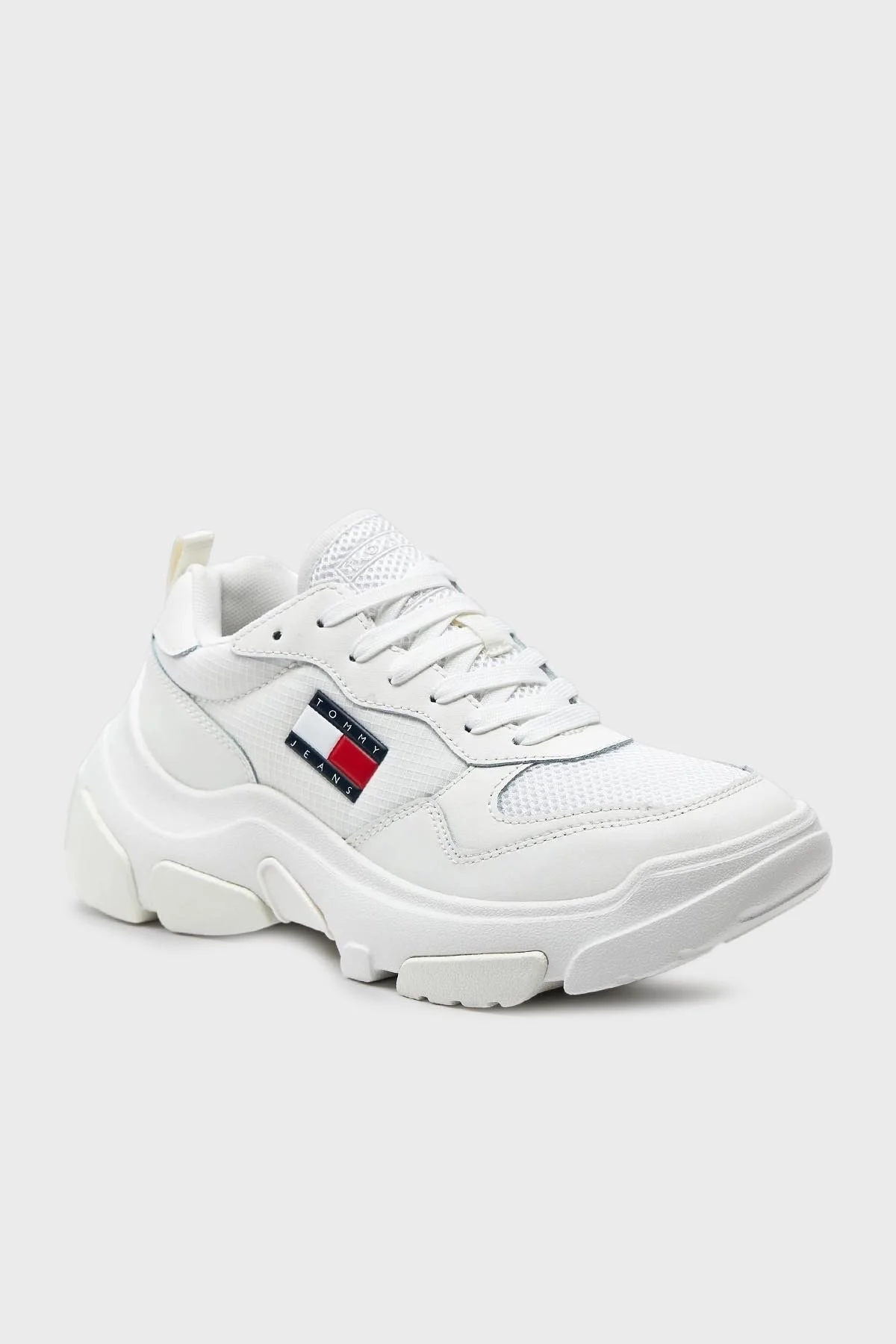 Tommy Jeans Deri Sneaker Bayan Ayakkabı EN0EN02566 YBL BEYAZ - 2