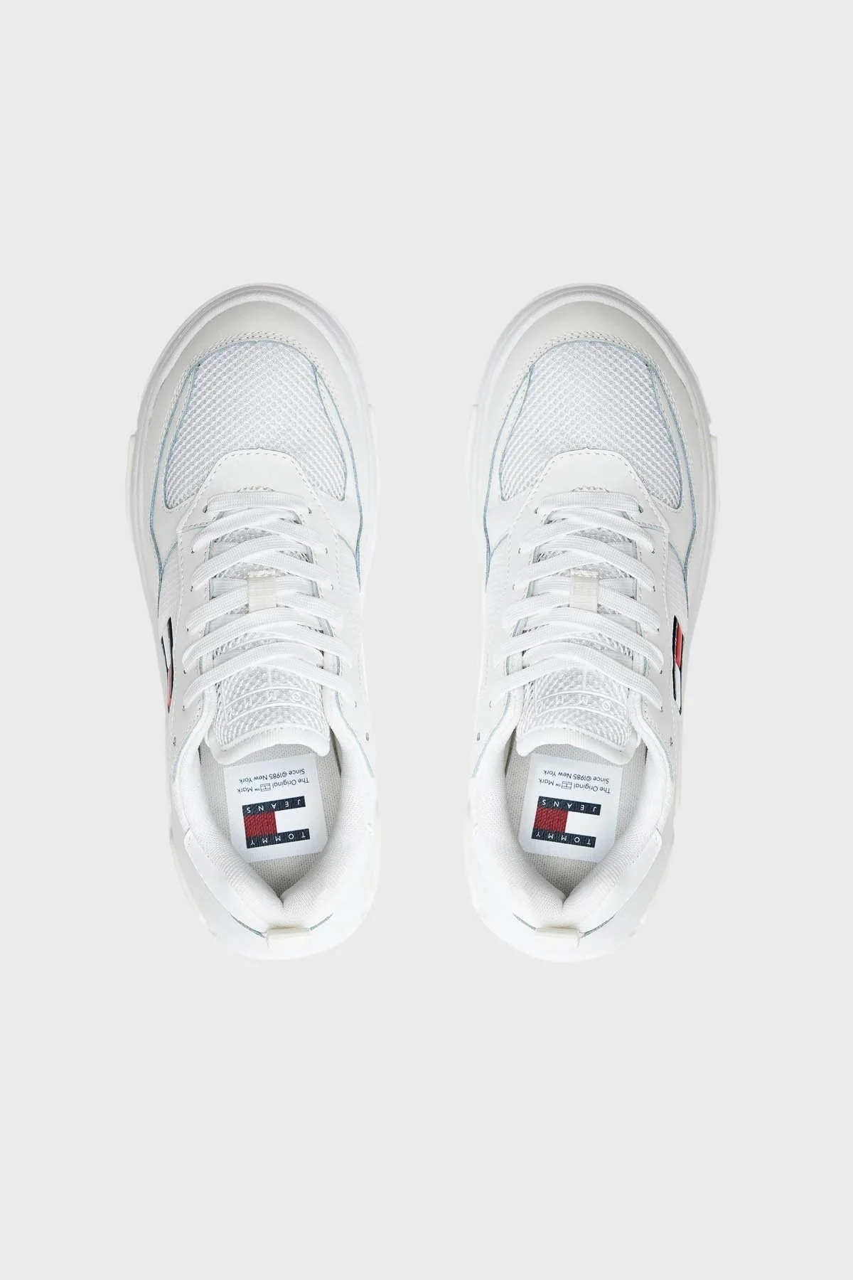 Tommy Jeans Deri Sneaker Bayan Ayakkabı EN0EN02566 YBL BEYAZ - 5