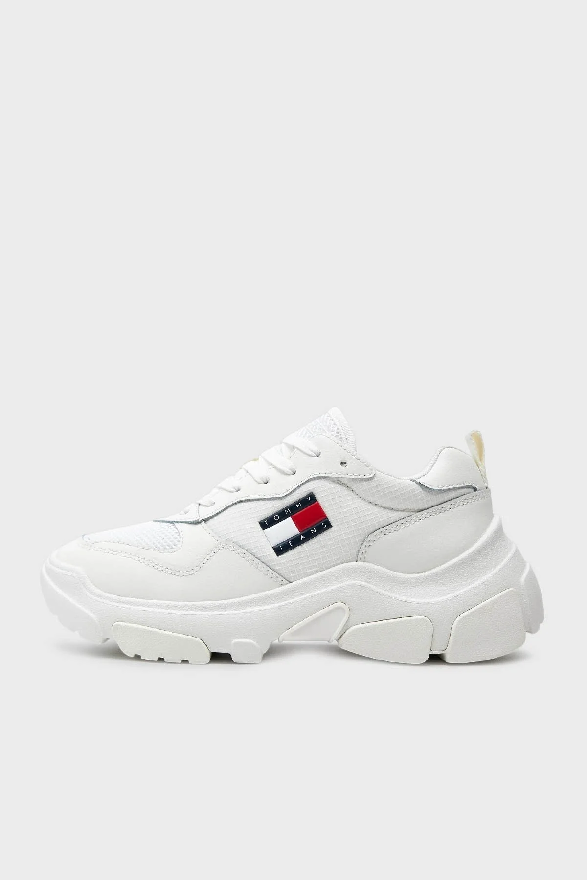 Tommy Jeans Deri Sneaker Bayan Ayakkabı EN0EN02566 YBL BEYAZ - 6