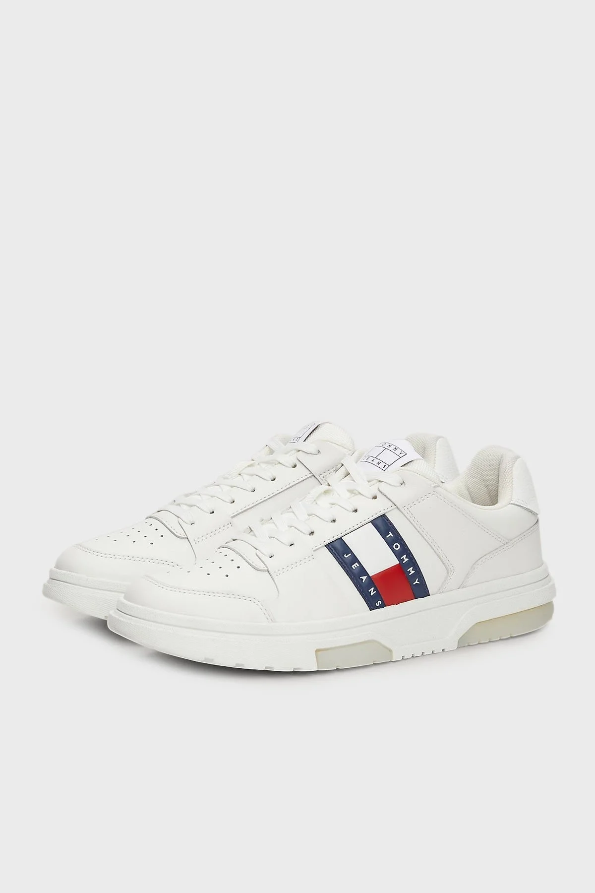 Tommy Jeans Deri Sneaker Bayan Ayakkabı EN0EN02576 YBL BEYAZ - 2