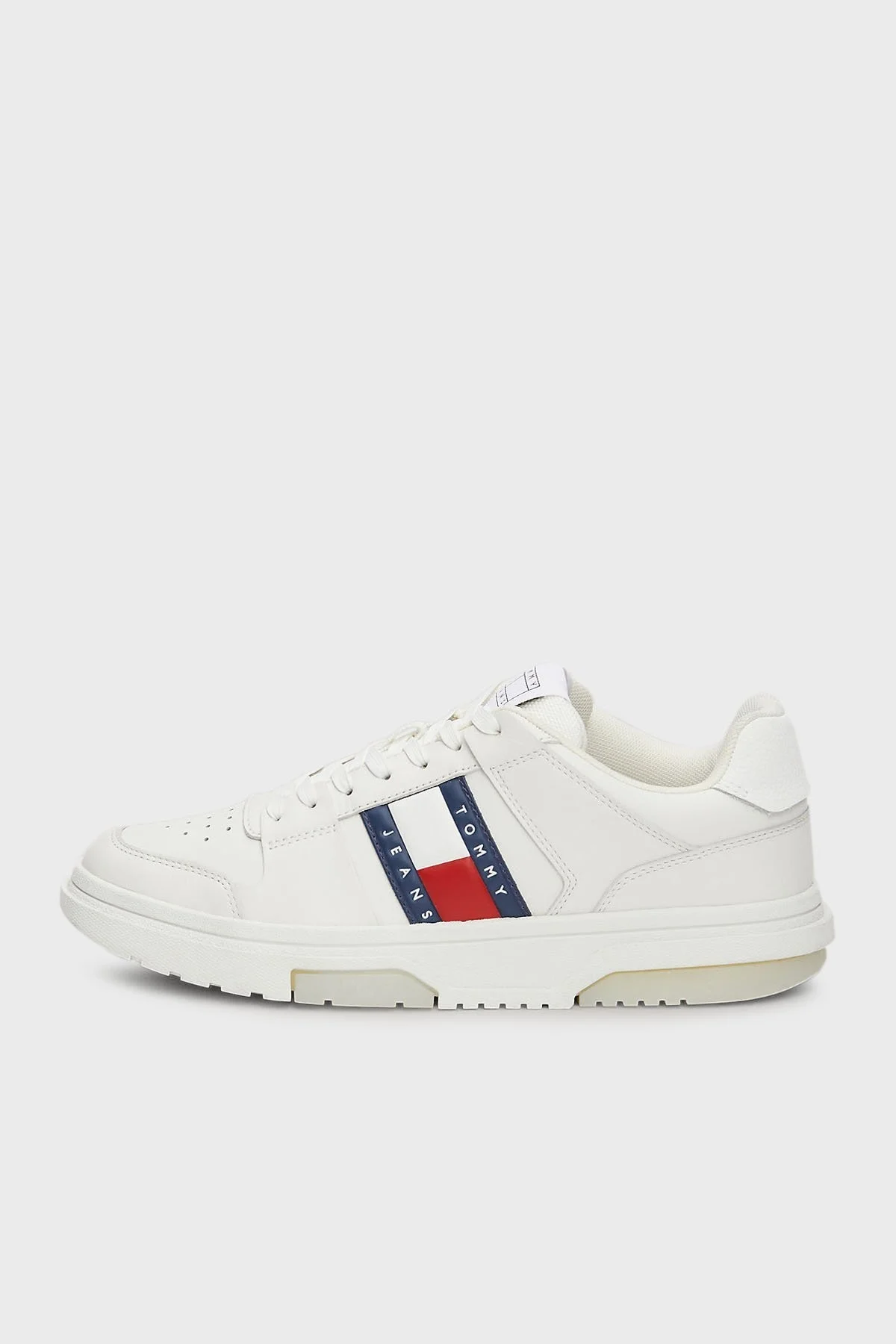 Tommy Jeans Deri Sneaker Bayan Ayakkabı EN0EN02576 YBL BEYAZ - 3