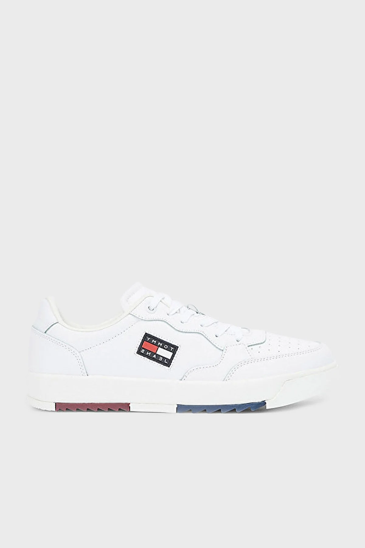 Tommy Jeans Deri Sneaker Erkek Ayakkabı EM0EM00899 YBR BEYAZ - 1