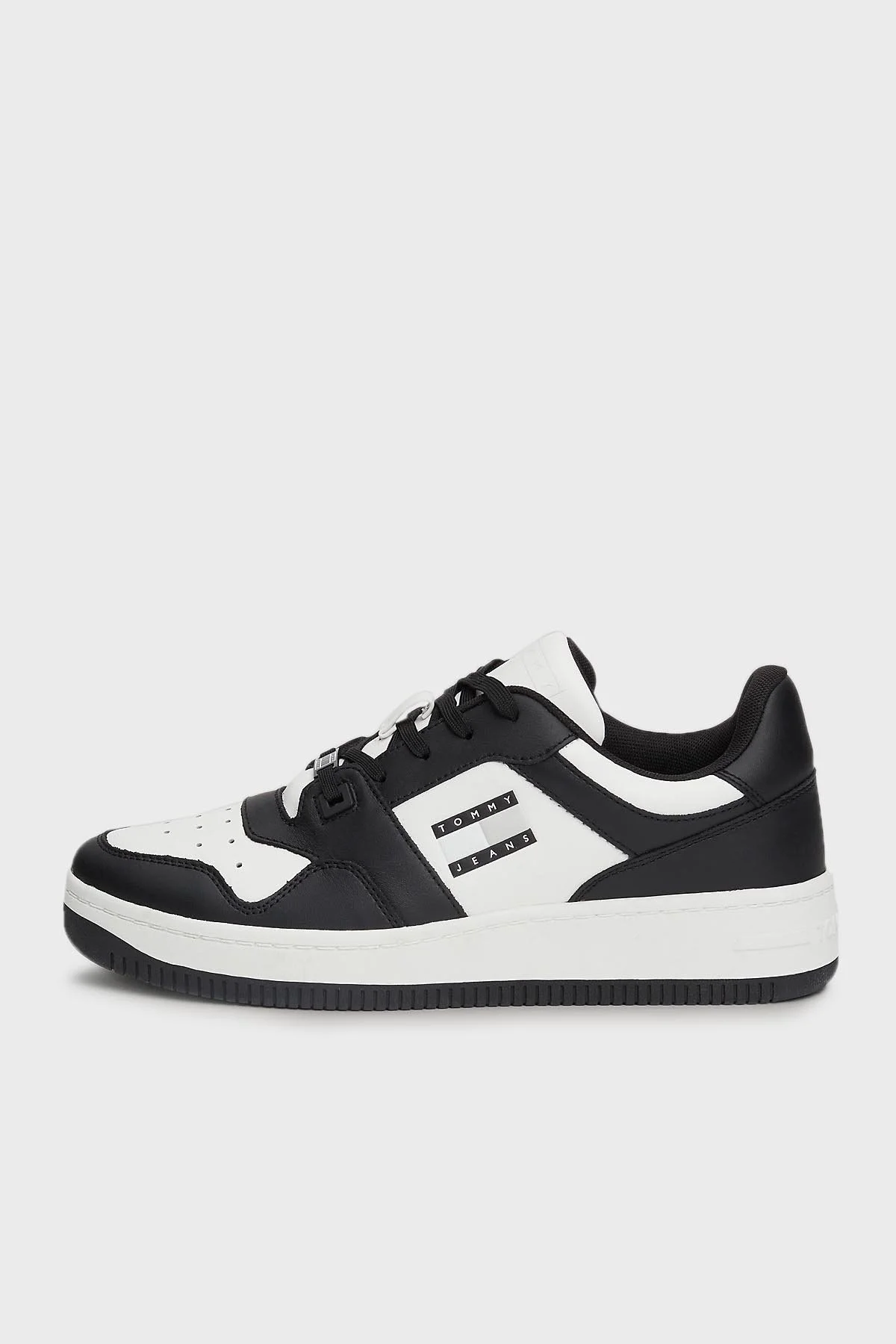 Tommy Jeans Deri Sneaker Erkek Ayakkabı EM0EM01378 BDS SİYAH - 7