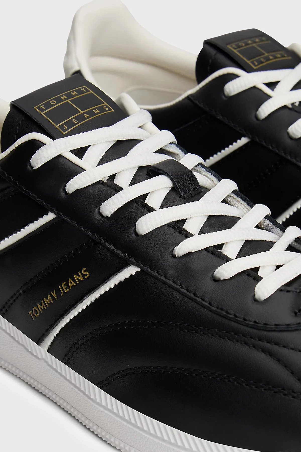 Tommy Jeans Deri Sneaker Erkek Ayakkabı EM0EM01708 BDS SİYAH - 7