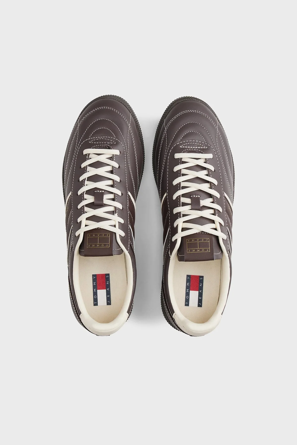 Tommy Jeans Deri Sneaker Erkek Ayakkabı EM0EM01708 GW1 KAHVE - 4