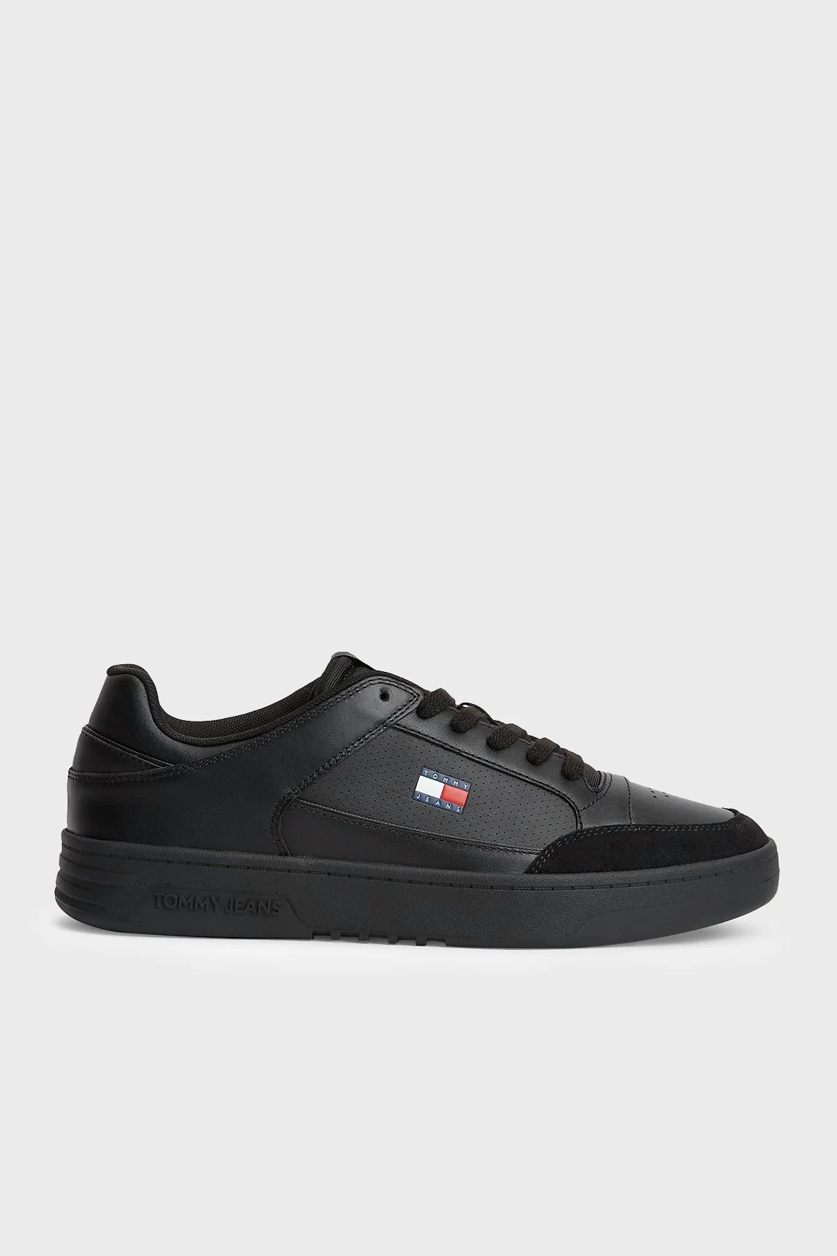 Tommy Jeans Deri Sneaker Erkek Ayakkabı EM0EM01792 BDS Siyah - 1