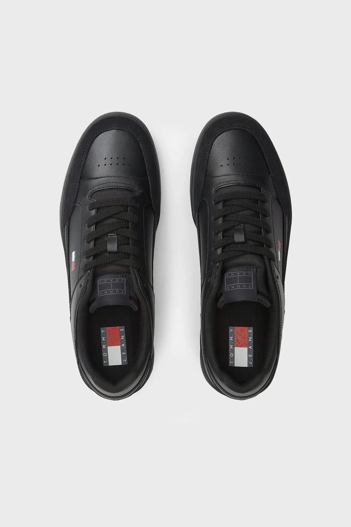 Tommy Jeans Deri Sneaker Erkek Ayakkabı EM0EM01792 BDS Siyah - 3