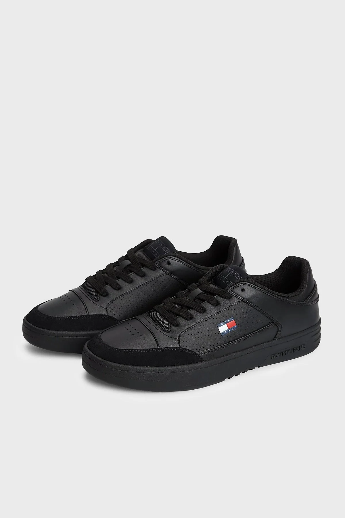 Tommy Jeans Deri Sneaker Erkek Ayakkabı EM0EM01792 BDS Siyah - 4