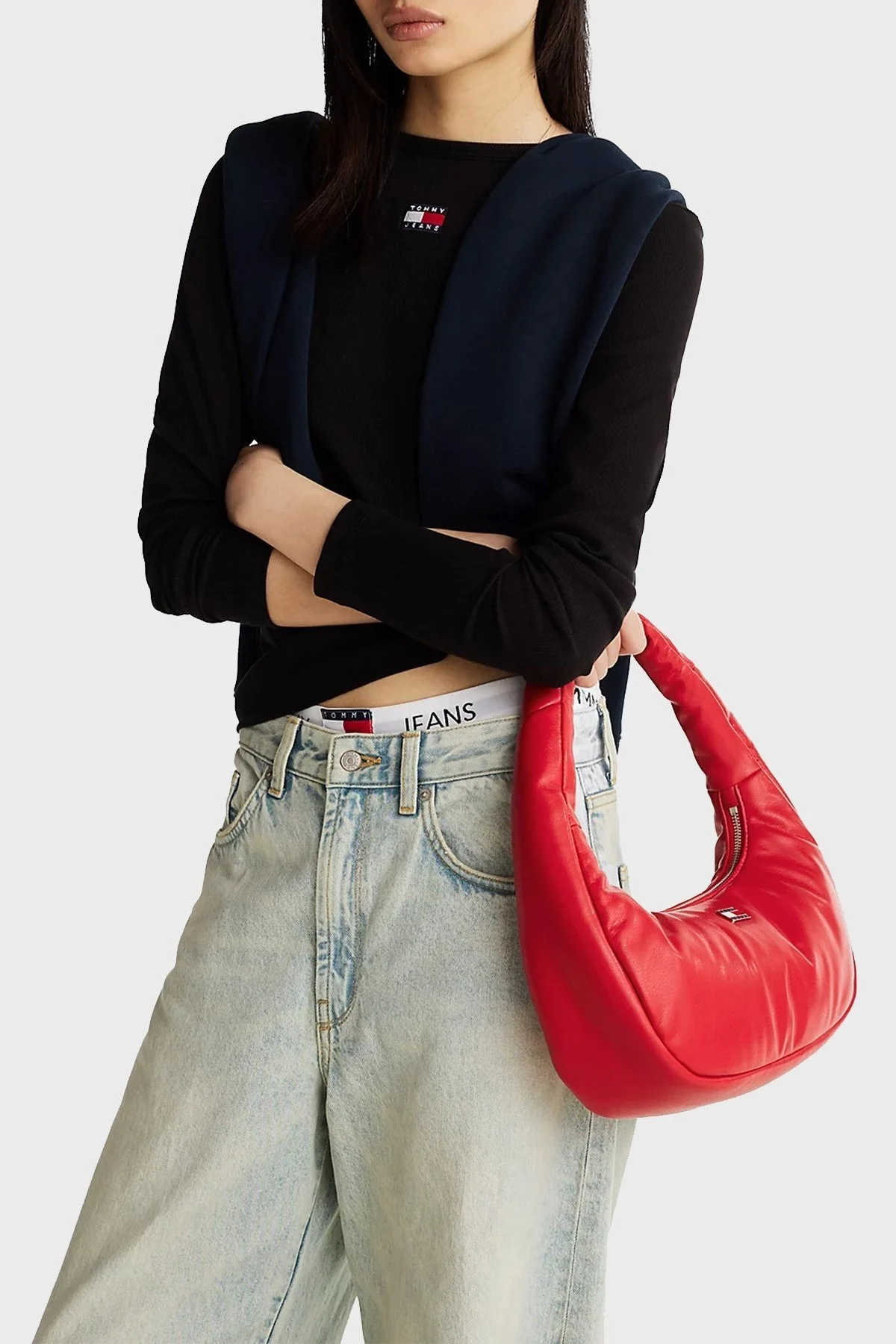 Tommy Jeans Dolgulu Omuz Askılı Bayan Çanta AW0AW16977 XME KIRMIZI - 2