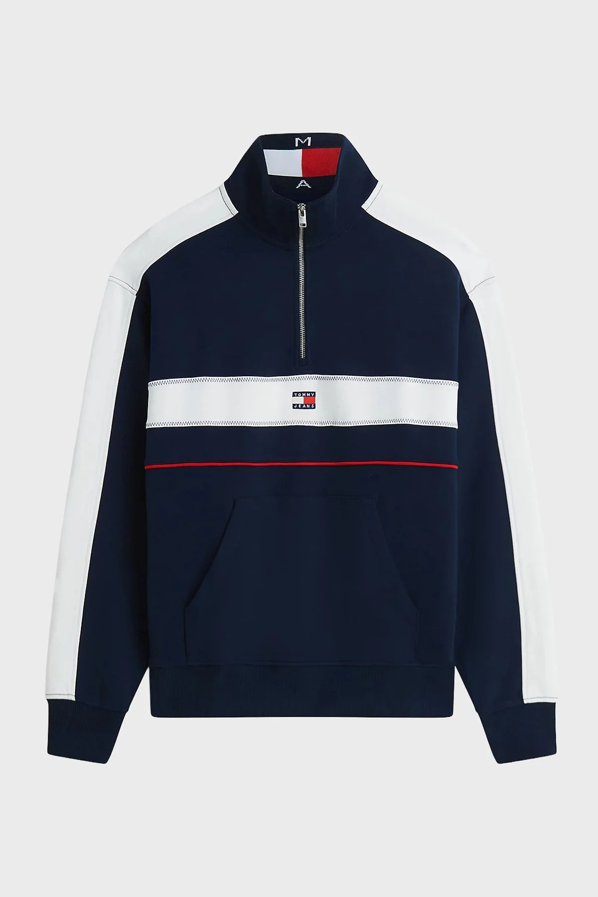 Tommy Jeans Erkek Sweat DM0DM23244 C1G Lacivert - 5