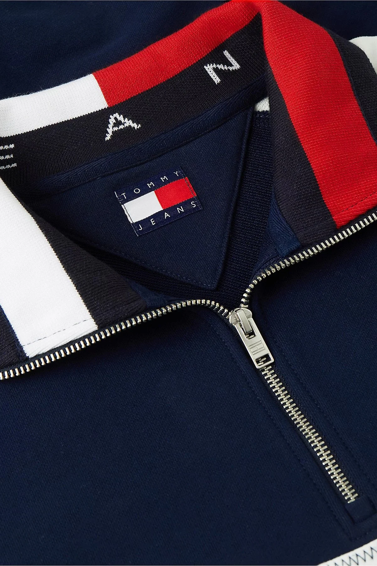 Tommy Jeans Erkek Sweat DM0DM23244 C1G Lacivert - 6