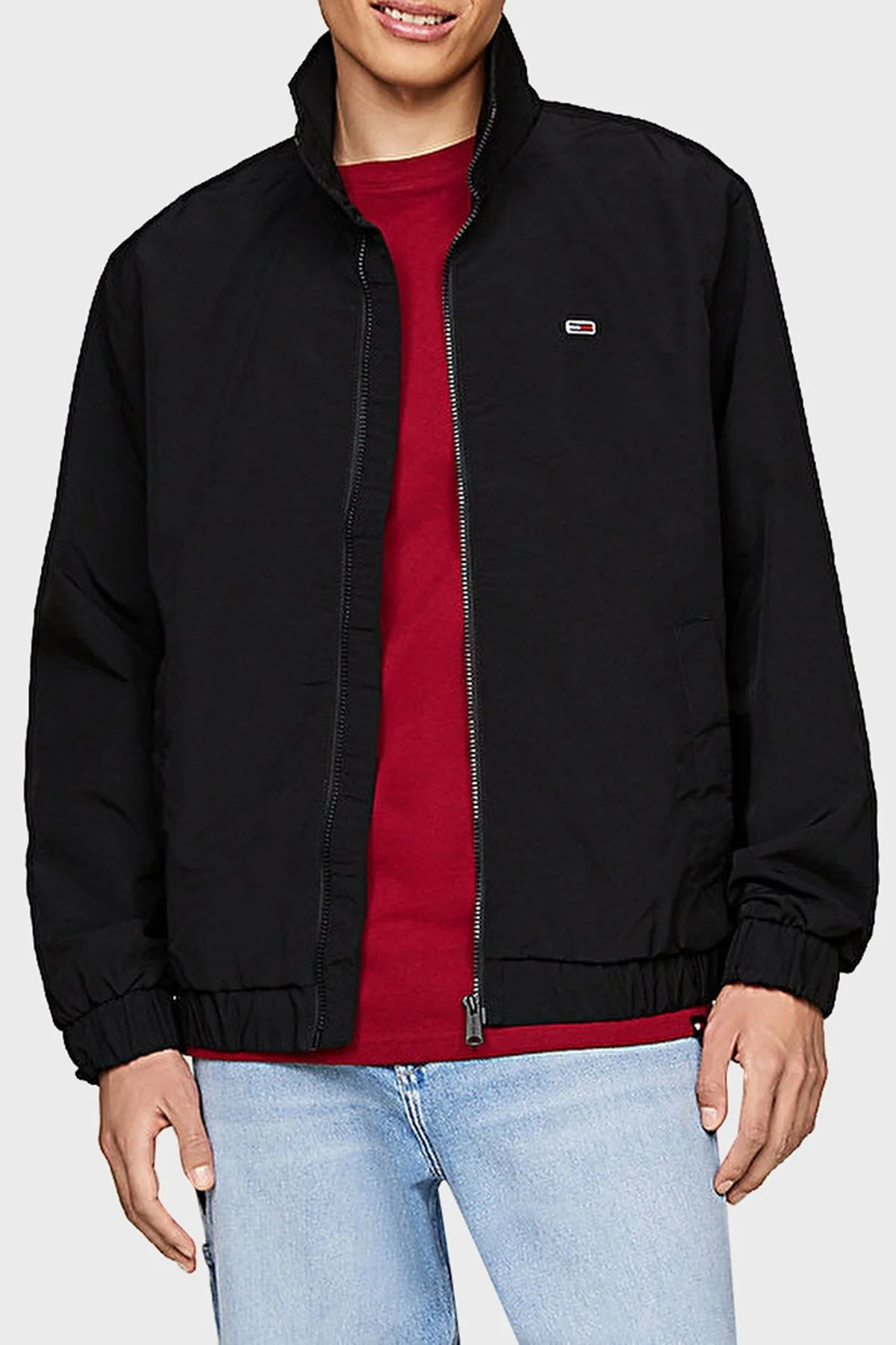 Tommy Jeans Fermuarlı Relaxed Fit Erkek Ceket DM0DM17982 BDS SİYAH - 1