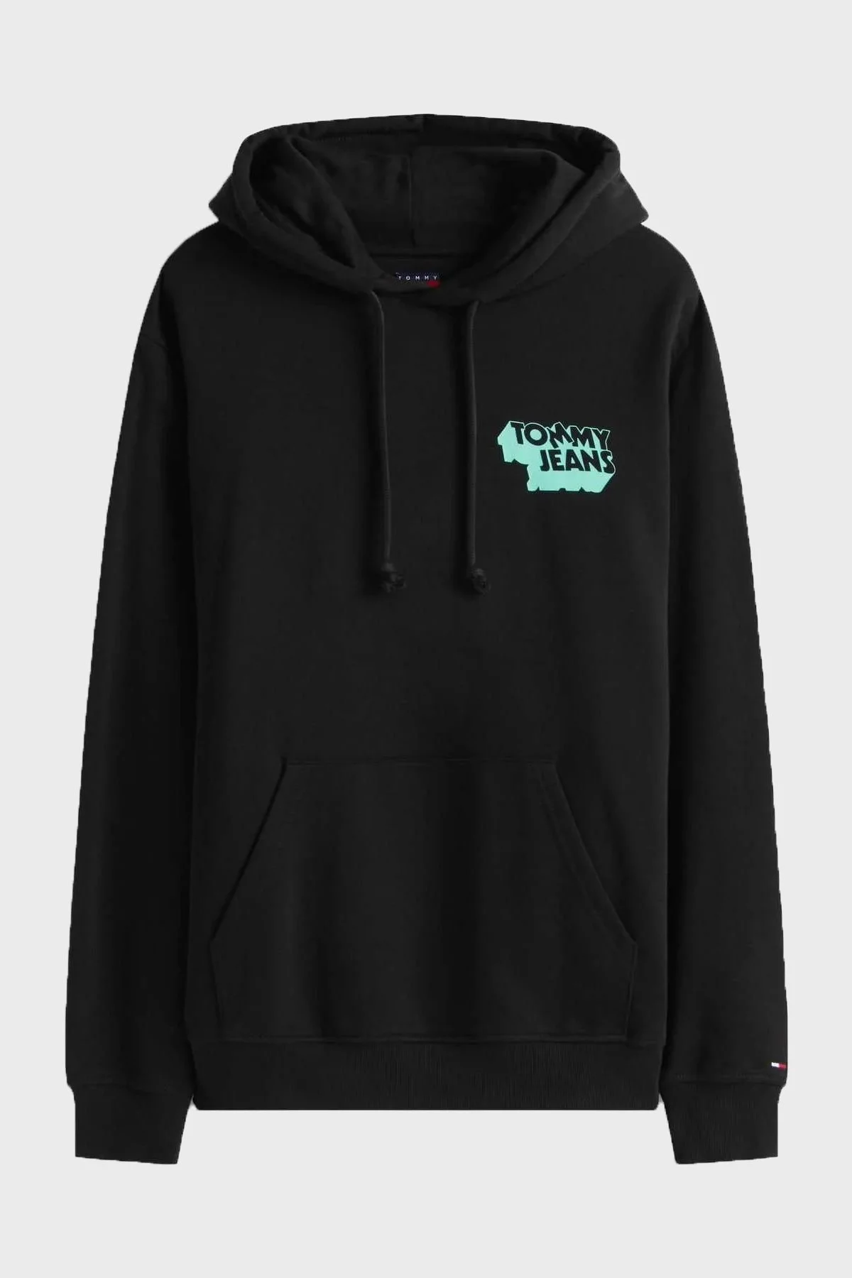 Tommy Jeans Grafik Logo Baskılı Pamuklu Regular Fit Kapüşonlu Erkek Sweat DM0DM21625 BDS SİYAH - 3