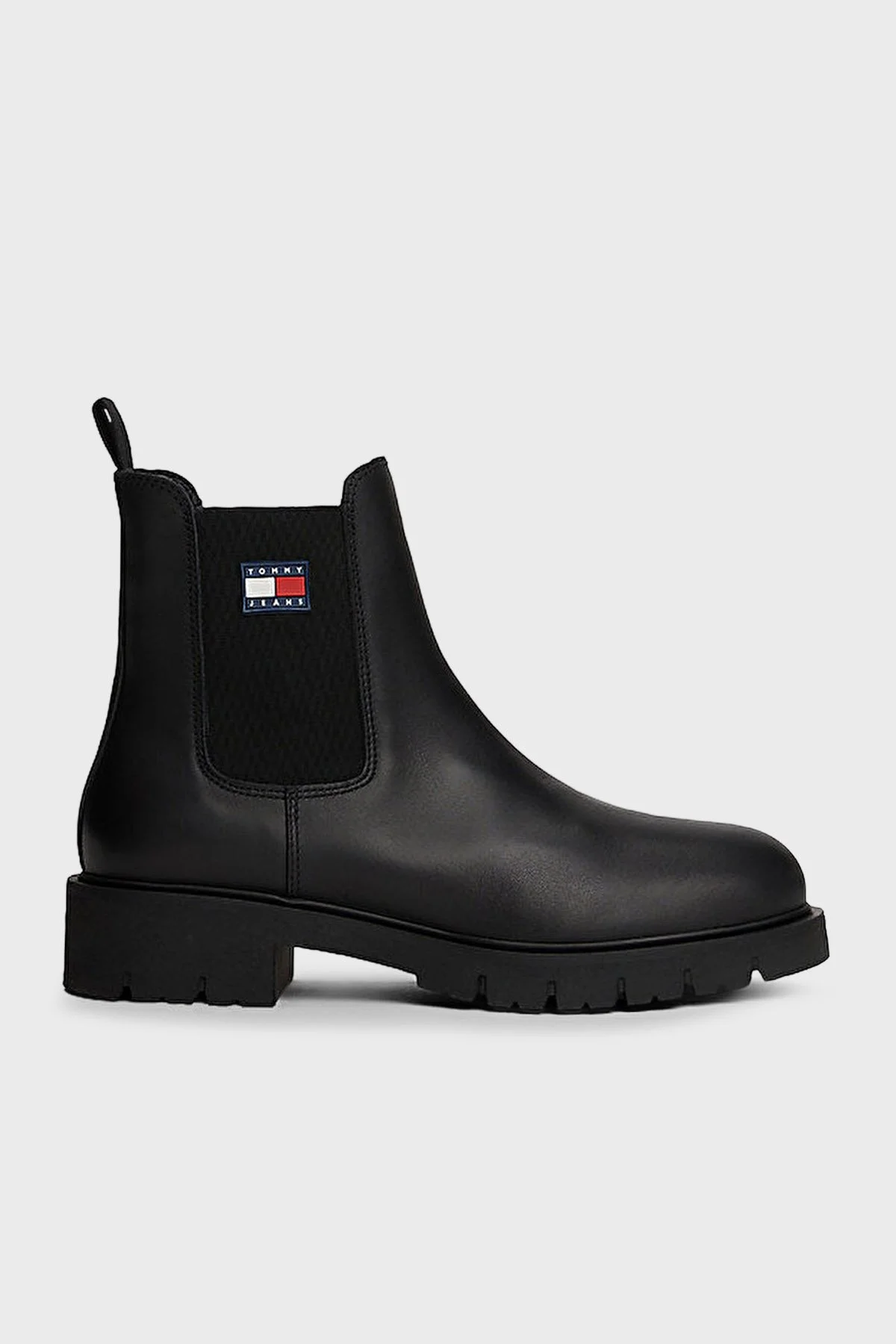 Tommy Jeans Hakiki Deri Logolu Bayan Bot EN0EN02825 BDS SİYAH - 1