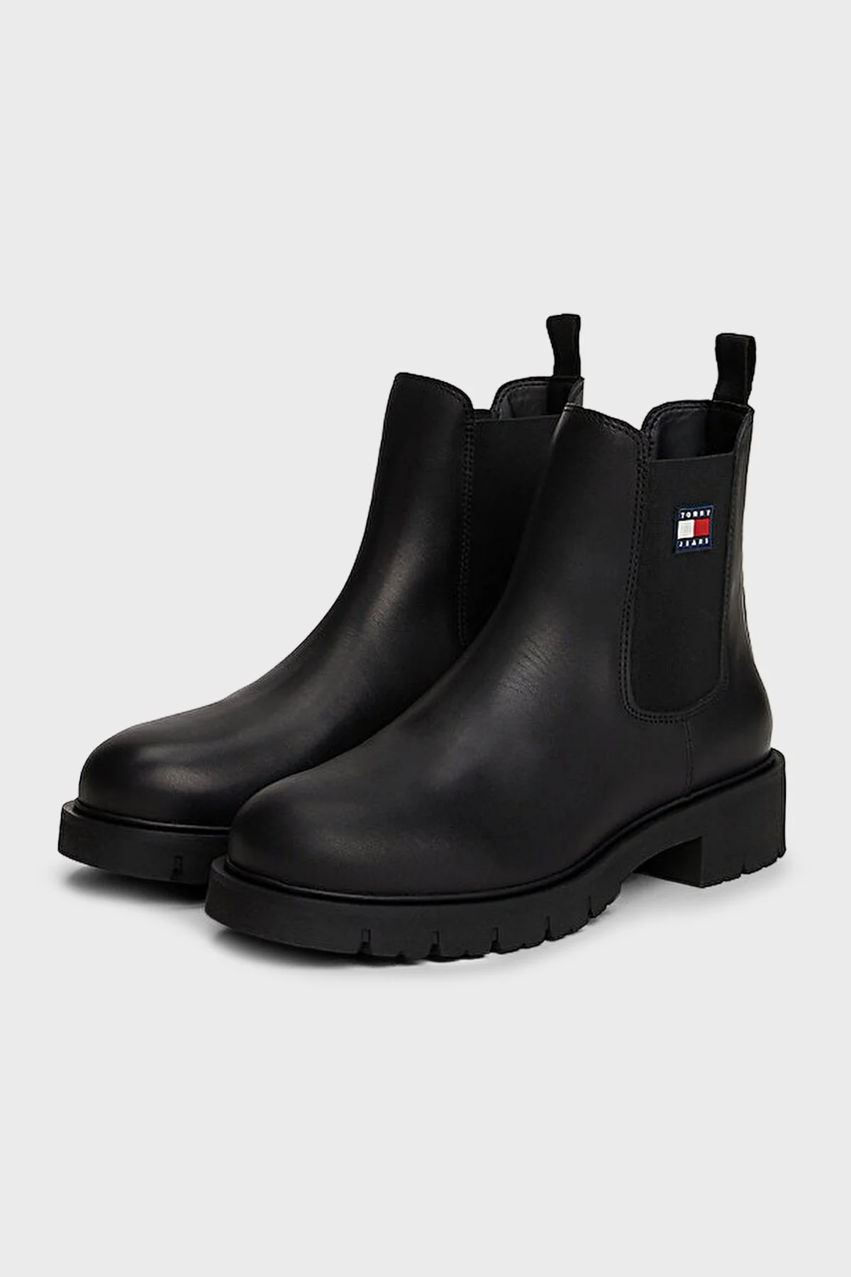 Tommy Jeans Hakiki Deri Logolu Bayan Bot EN0EN02825 BDS SİYAH - 3