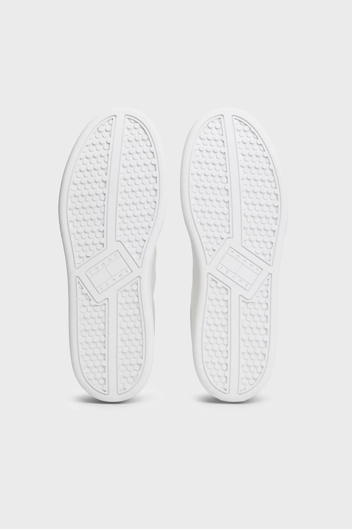 Tommy Jeans Hakiki Deri Logolu Sneaker Bayan Ayakkabı EN0EN03024 YBL BEYAZ - 7