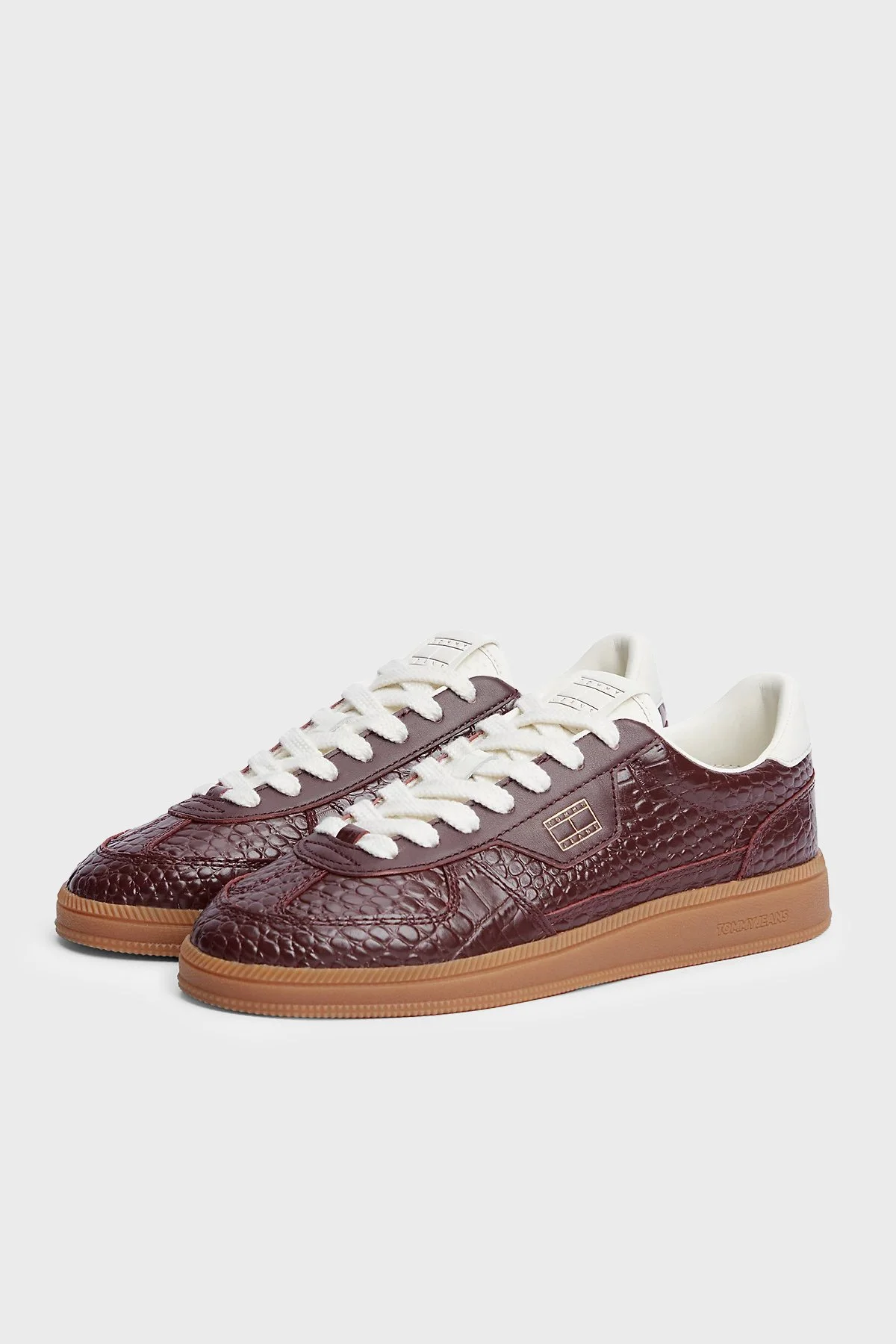 Tommy Jeans Hakiki Deri Sneaker Kadın Ayakkabı EN0EN03121 GSA Kahve - 3