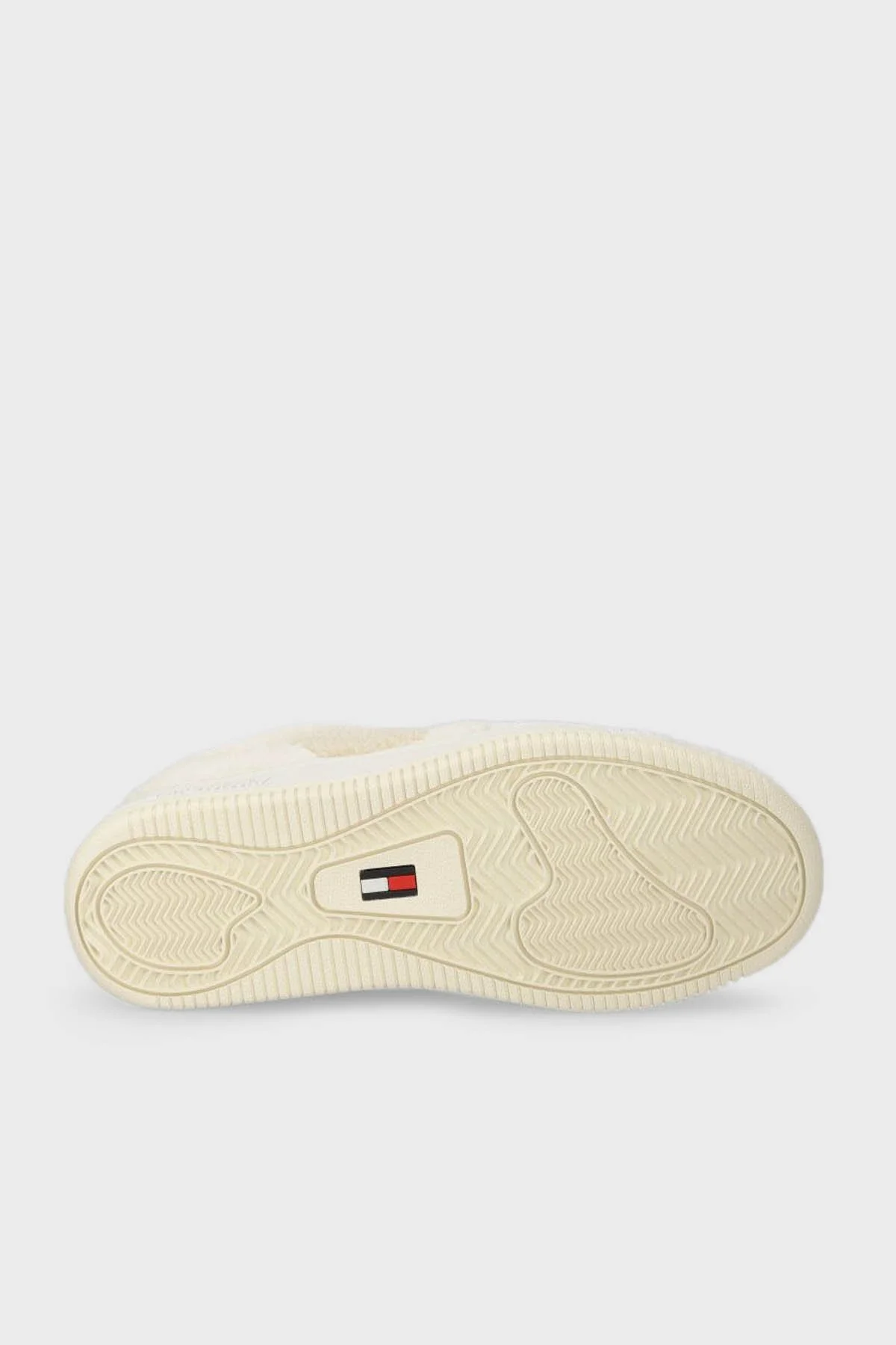 Tommy Jeans Hakiki Deri Tüylü Peluş Sneaker Bayan Ayakkabı EN0EN02441 YBL BEYAZ - 5
