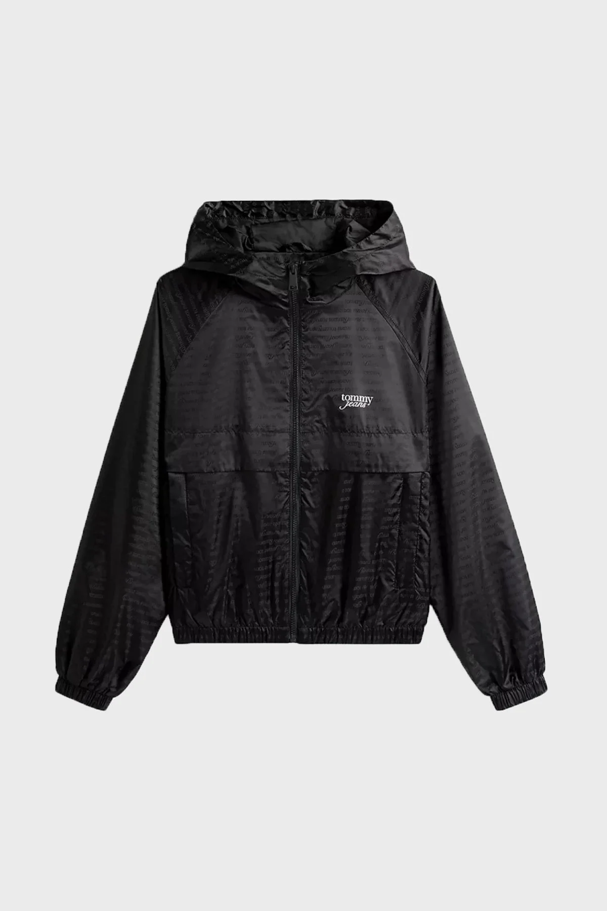 Tommy Jeans Jakarlı Regular Fit Kapüşonlu Su İtici Bayan Ceket DW0DW20952 BDS SİYAH - 5