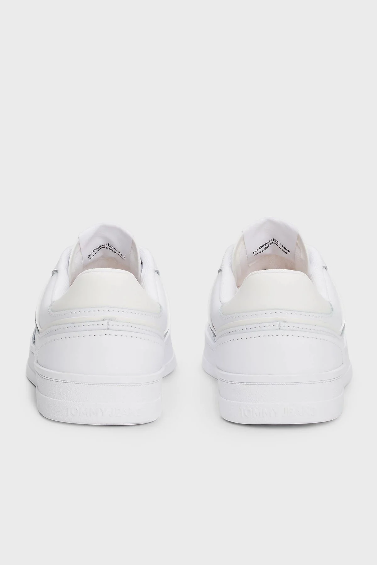 Tommy Jeans Kabartmalı Logolu Deri Karışımlı Sneaker Bayan Ayakkabı EN0EN02794 YBS BEYAZ - 5
