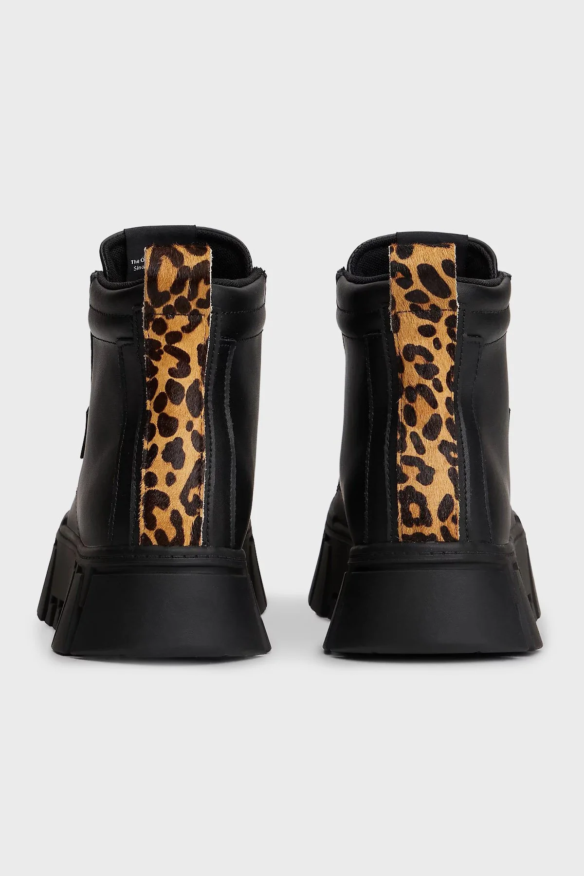 Tommy Jeans Kalın Tabanlı Leopar Detaylı Sneaker Bayan Ayakkabı EN0EN02858 BDS SİYAH - 4