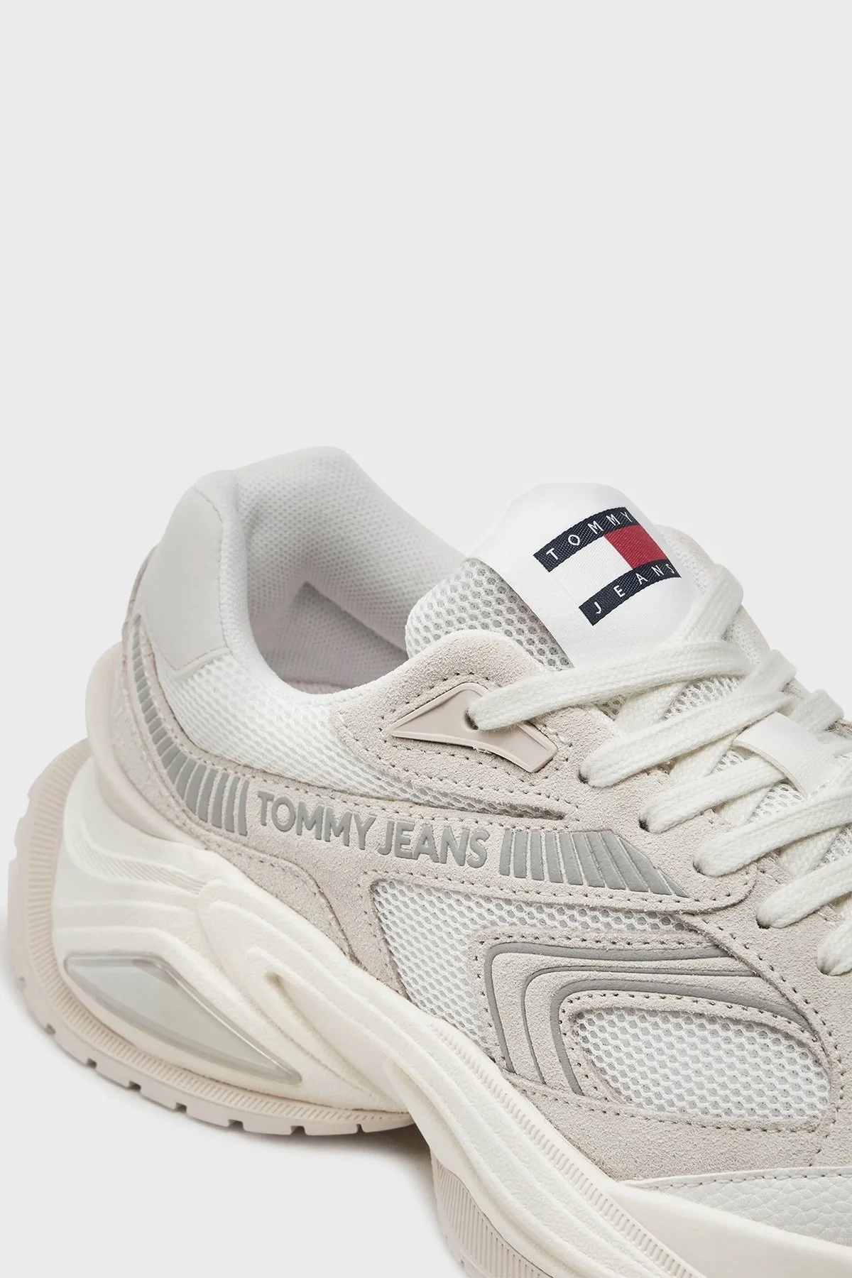 Tommy Jeans Kalın Tabanlı Sneaker Bayan Ayakkabı EN0EN02550 YBL BEYAZ - 6